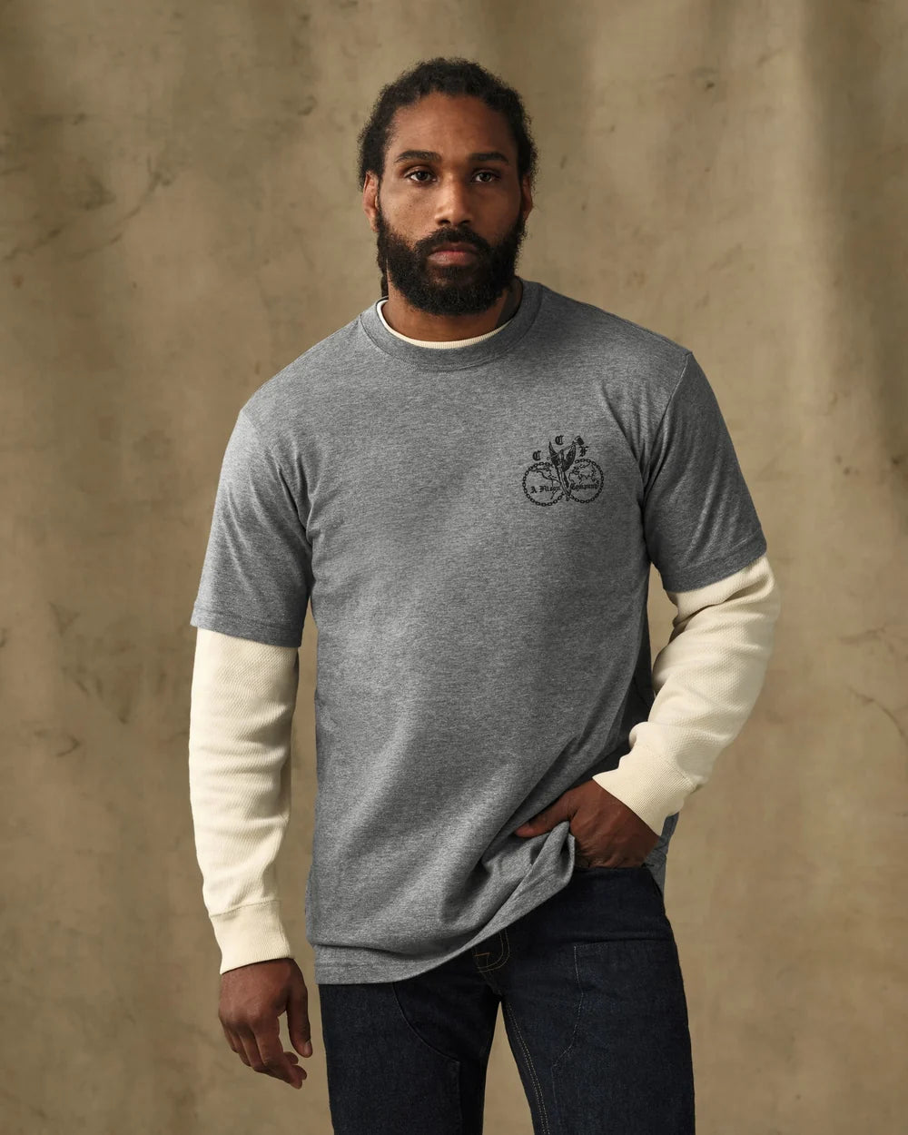 Union Graphic Tee "Dark Heather Grey"