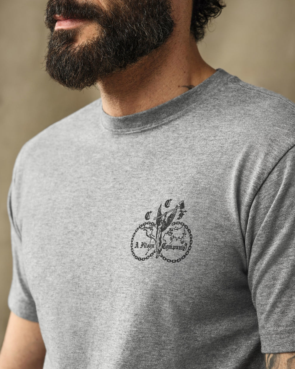 Union Graphic Tee "Dark Heather Grey"