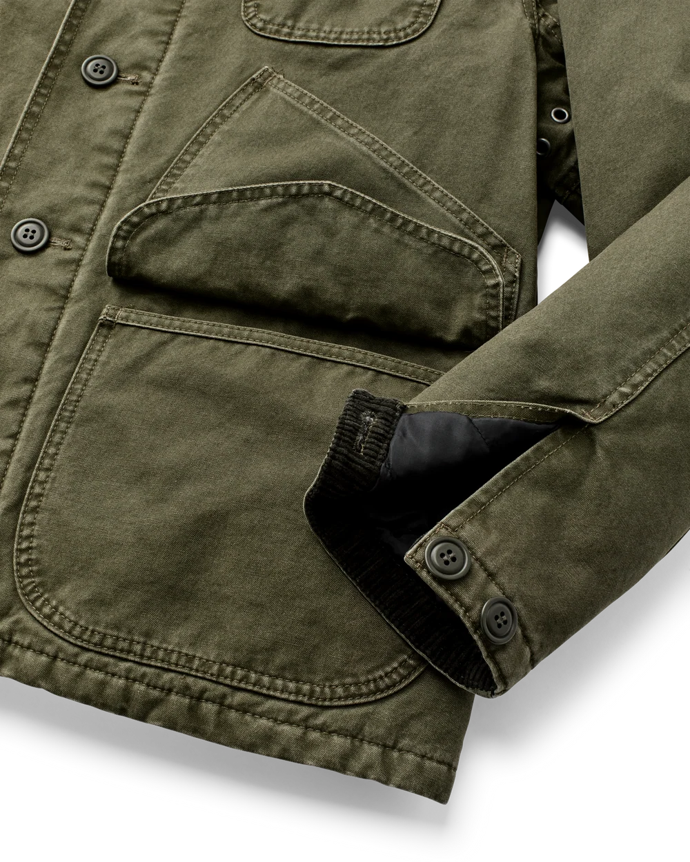 Insulated Canvas Outfitter Jacket "Dark Olive"