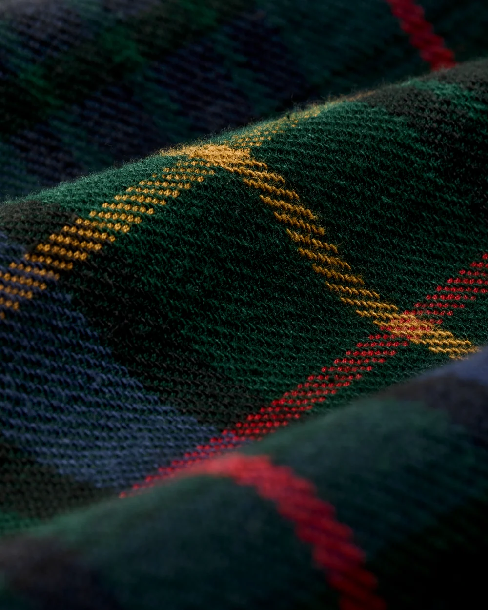 Vintage Flannel Work Shirt "Green/Navy Plaid"