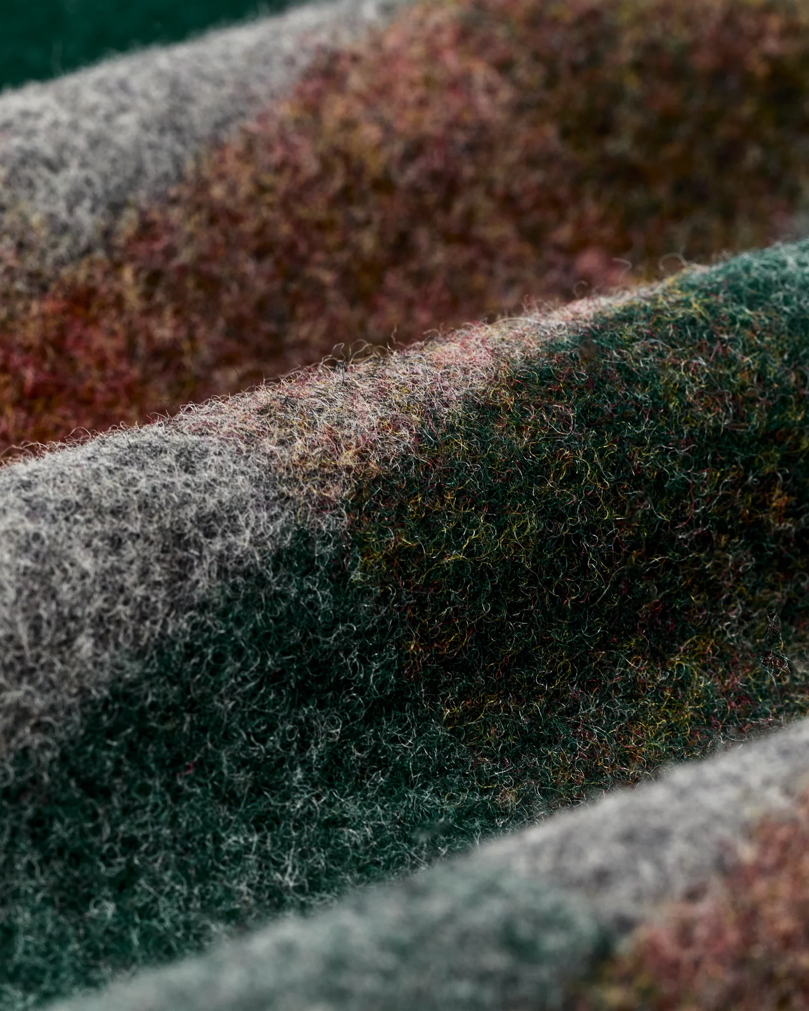 Mackinaw Wool Jac-shirt "Green/Orange/Grey Plaid"