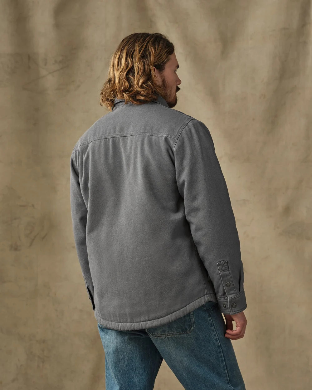 Fleece Lined Jac-Shirt "Rockslide Grey"