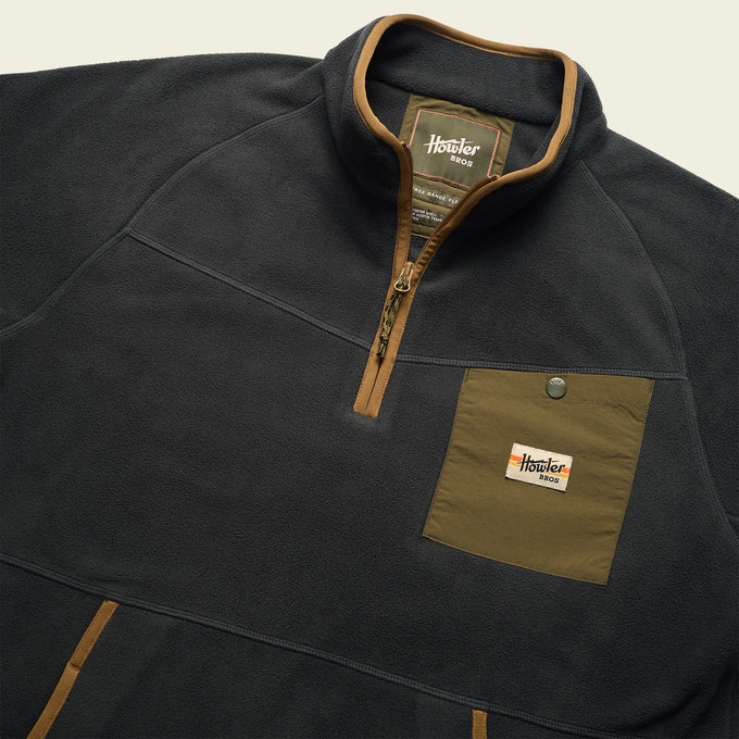 Free Range Fleece Pullover "Antique Black"