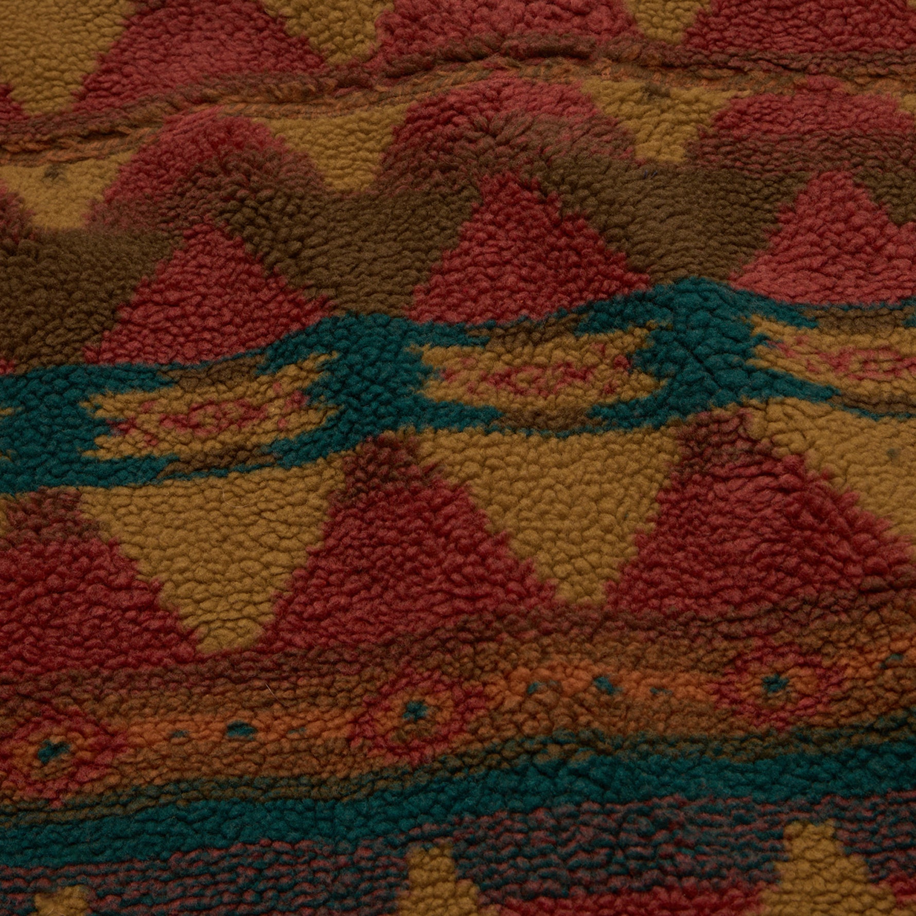 Allegheny Fleece Overshirt "Mitla Motifs Brick"
