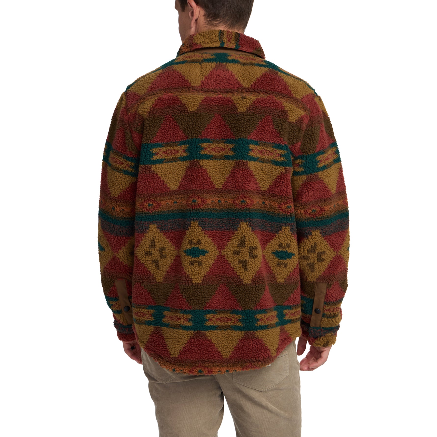 Allegheny Fleece Overshirt "Mitla Motifs Brick"