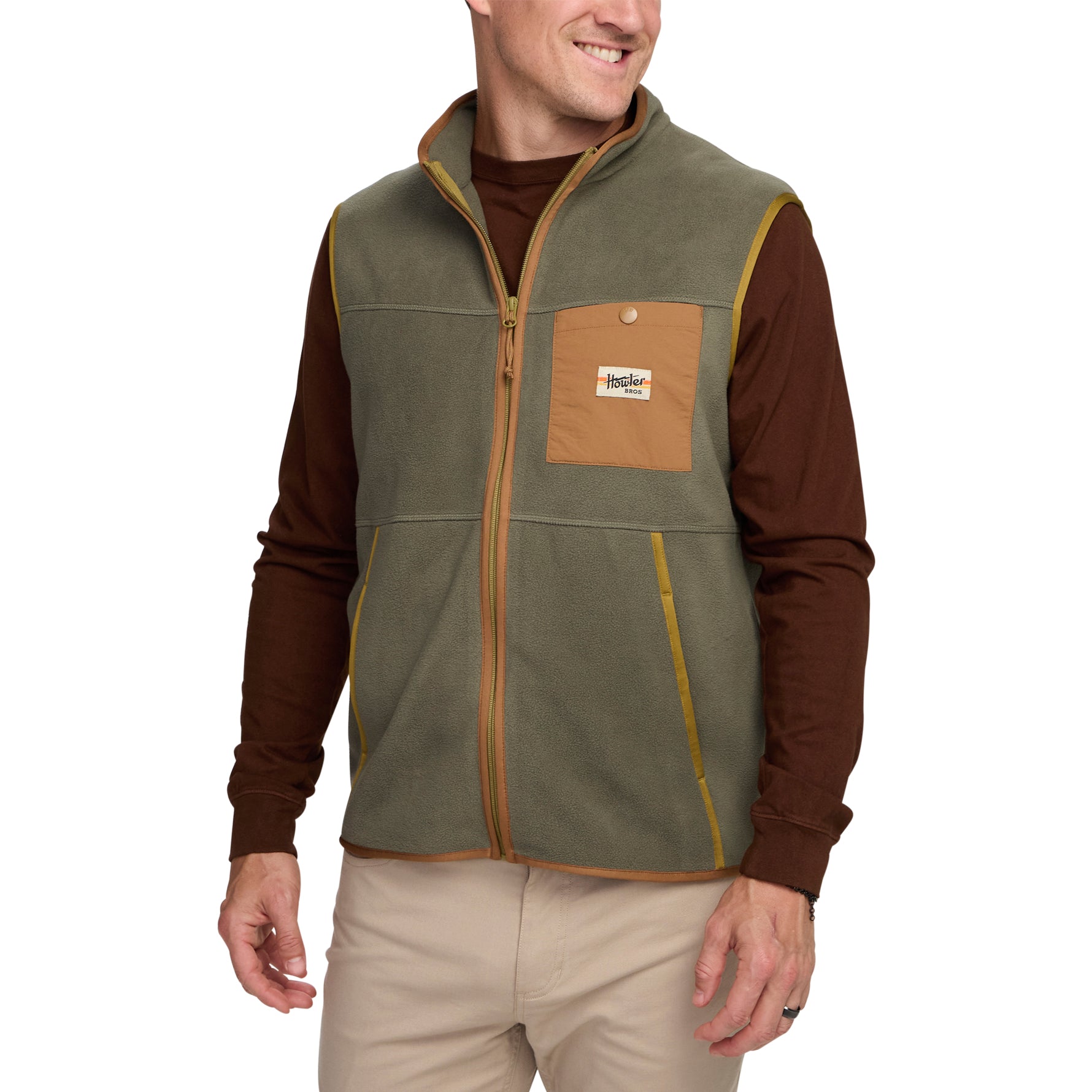 Free Range Fleece Vest "Oregano"