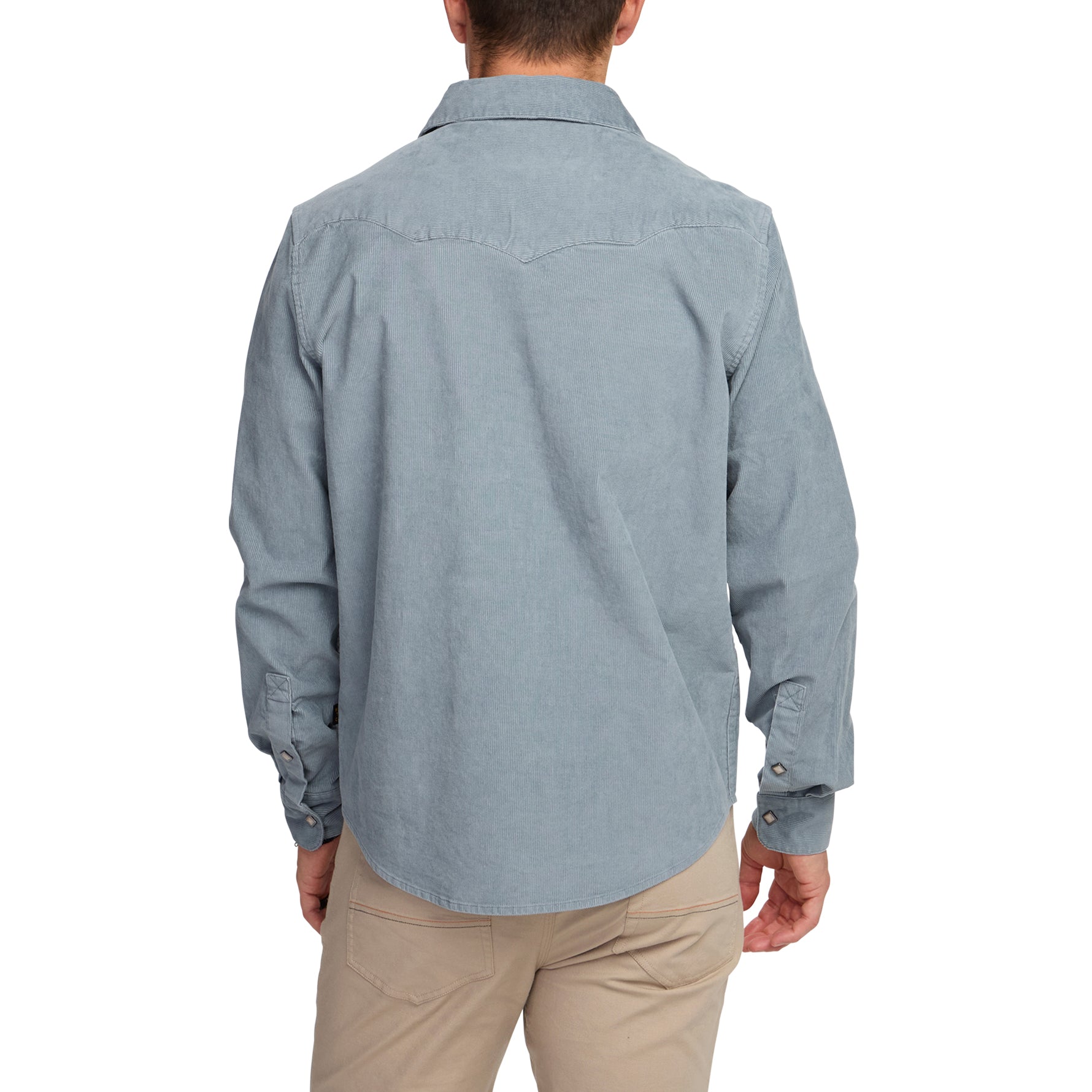 Banning Corduroy Snapshirt "Iron Blue"