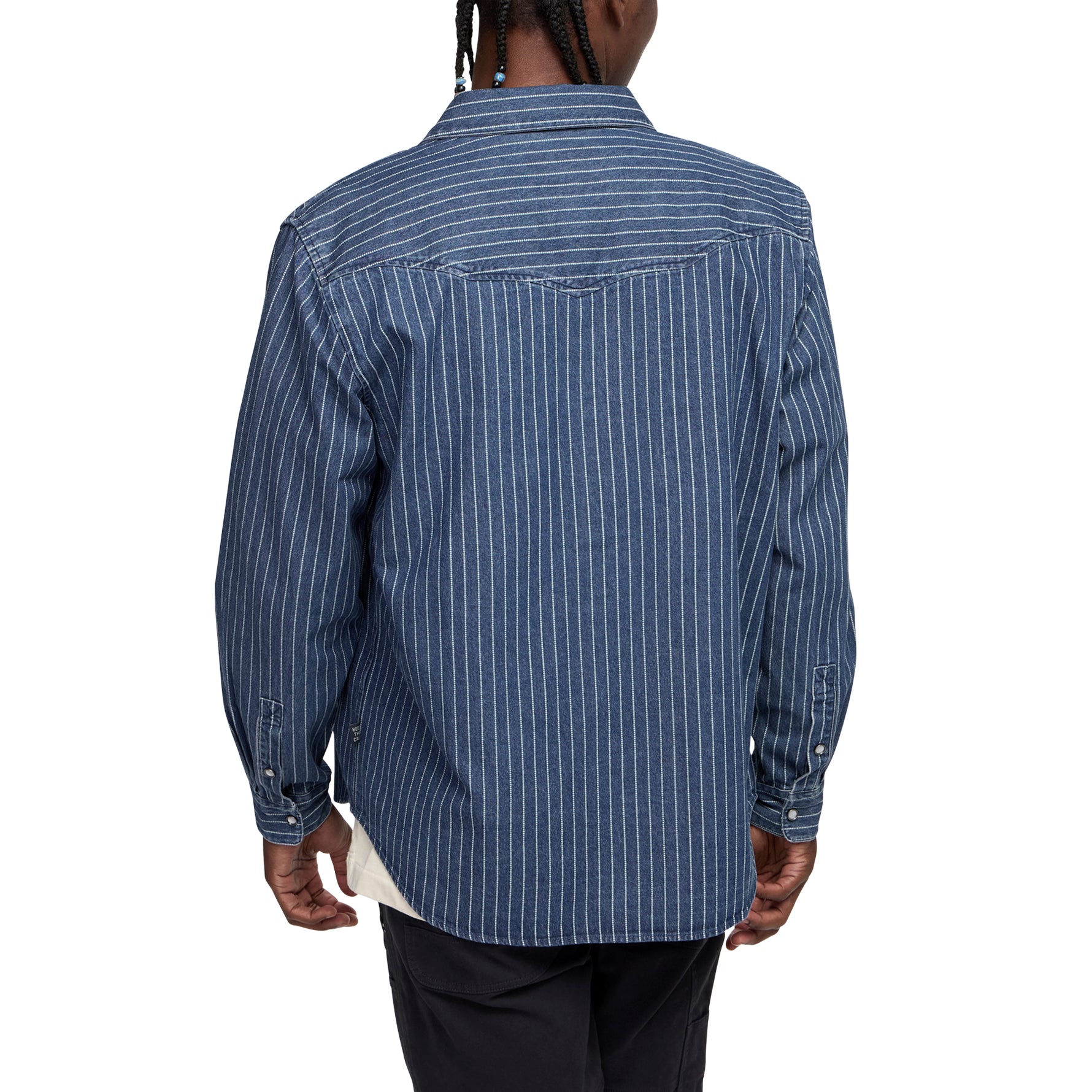 Dust Up Denim Snapshirt "Merle Stripe"