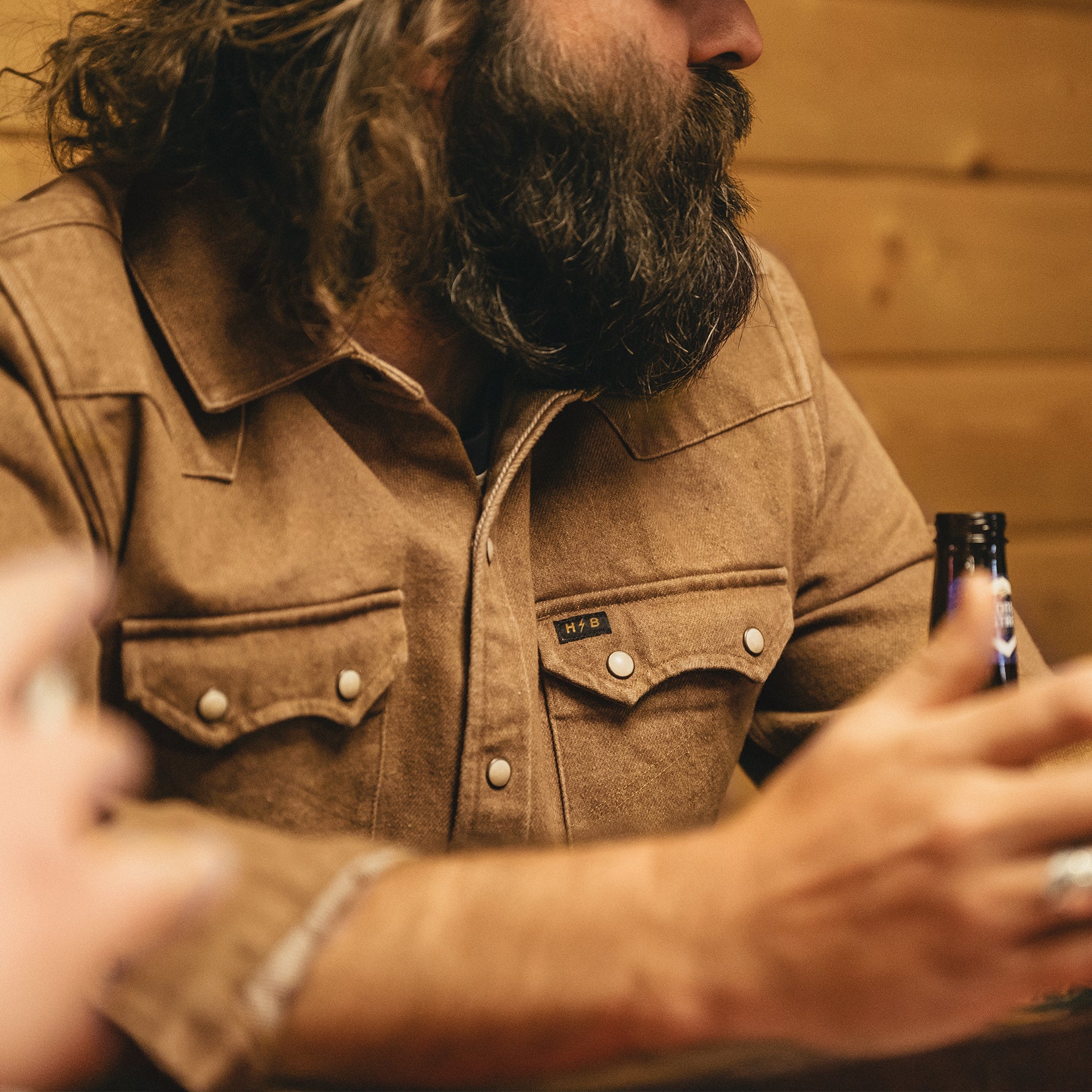 Dust Up Denim Snapshirt "Owens Oaker Wash"