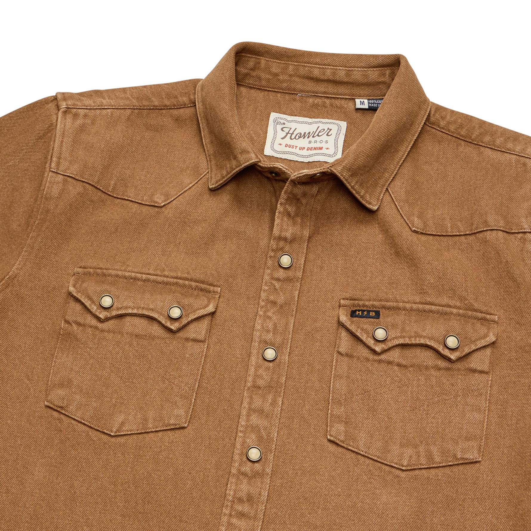Dust Up Denim Snapshirt "Owens Oaker Wash"
