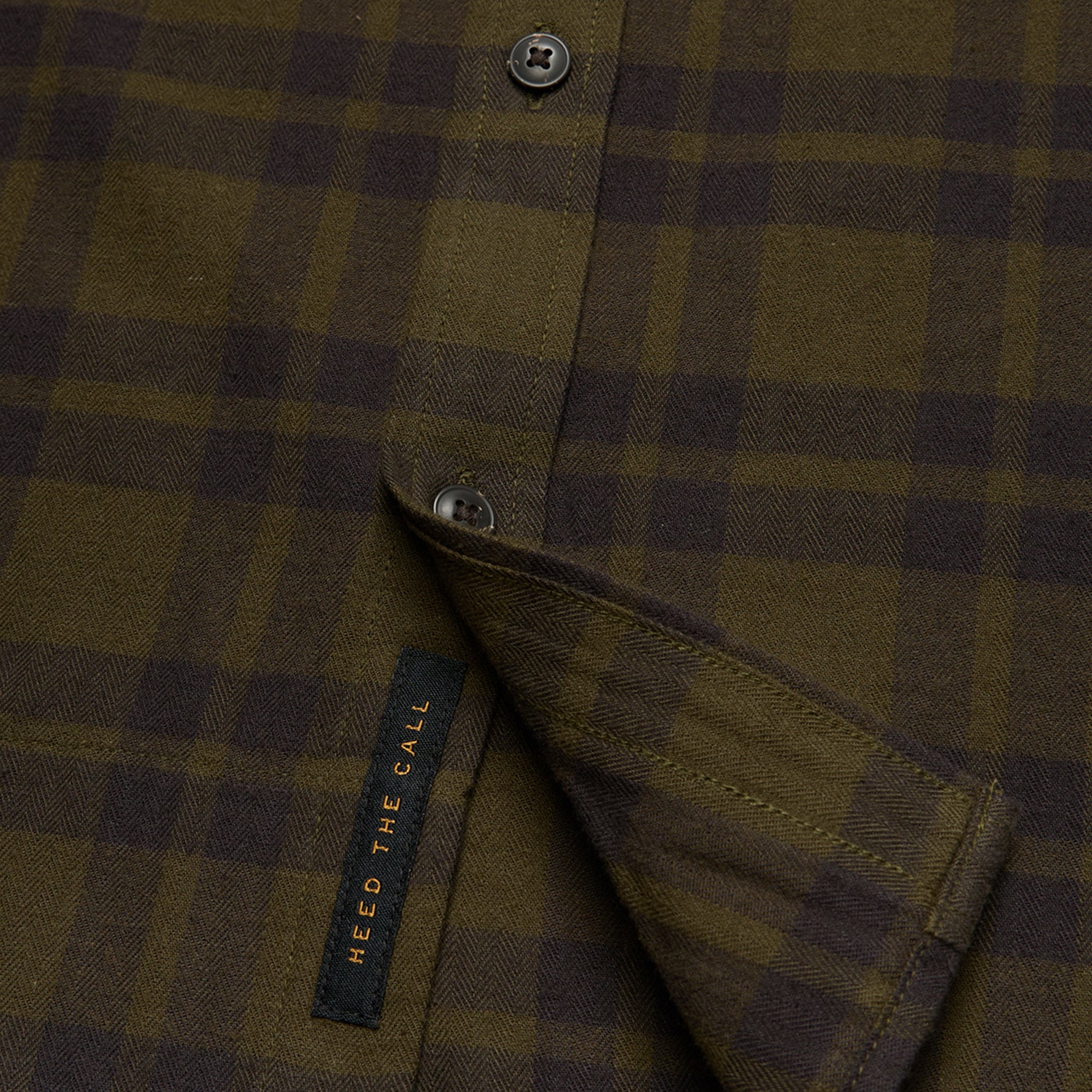 La Grange Lightweight Flannel "Dark Olive"