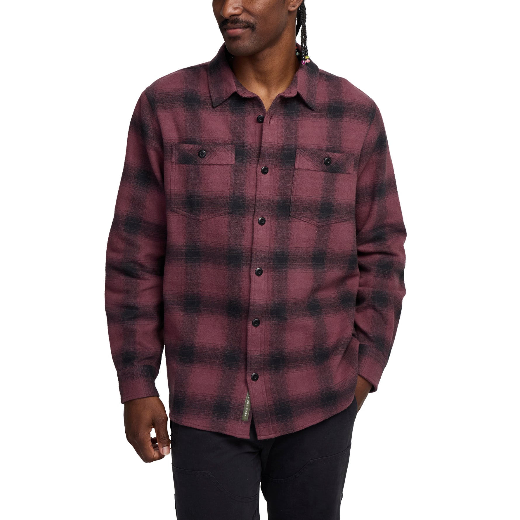Rodanthe Blanket Flannel "Plum Wine"