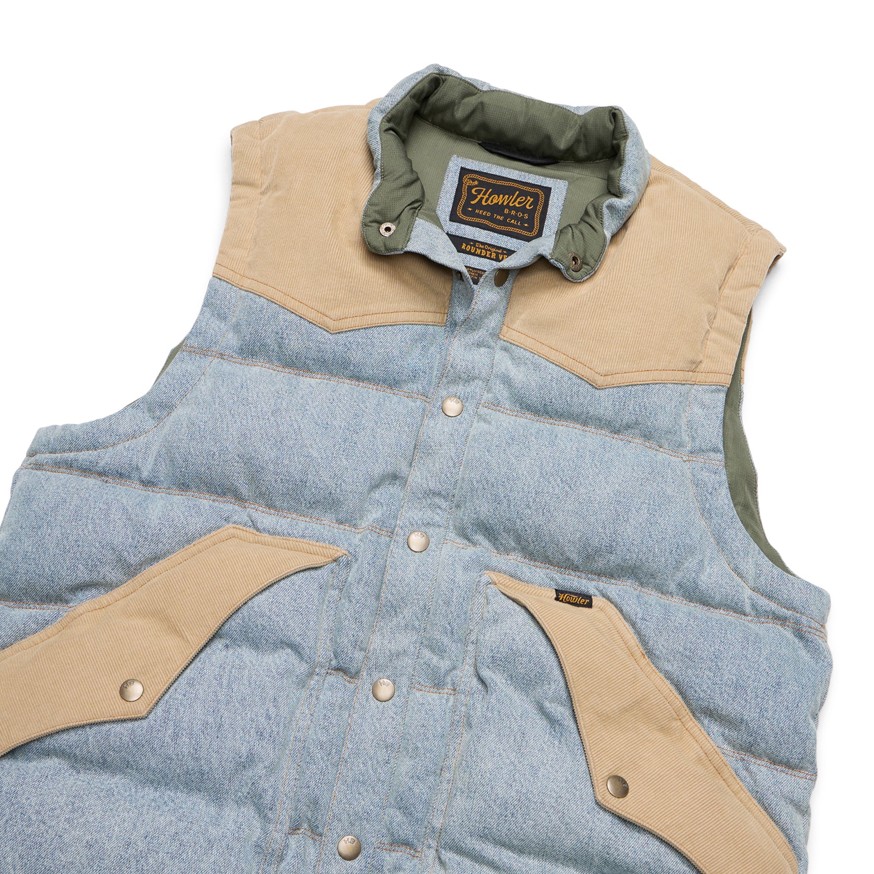 Denim Rounder Vest "Sky Denim Dirt"