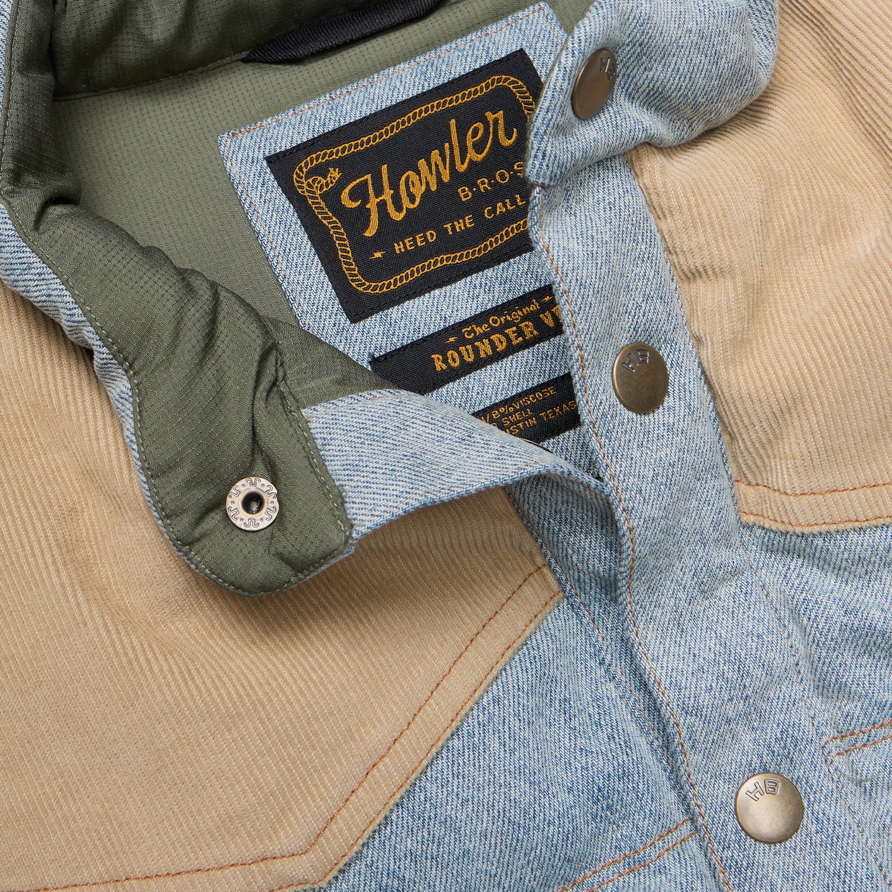 Denim Rounder Vest "Sky Denim Dirt"