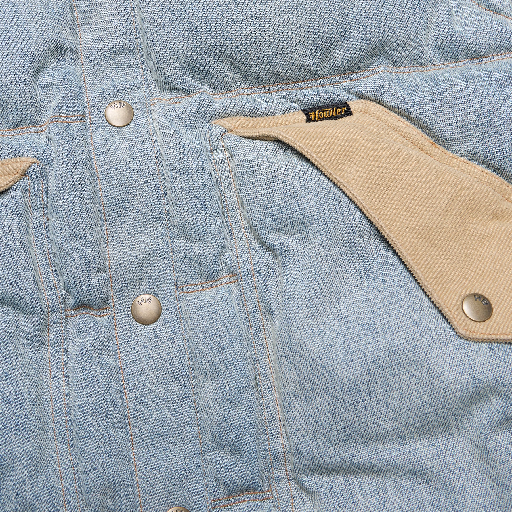 Denim Rounder Vest "Sky Denim Dirt"