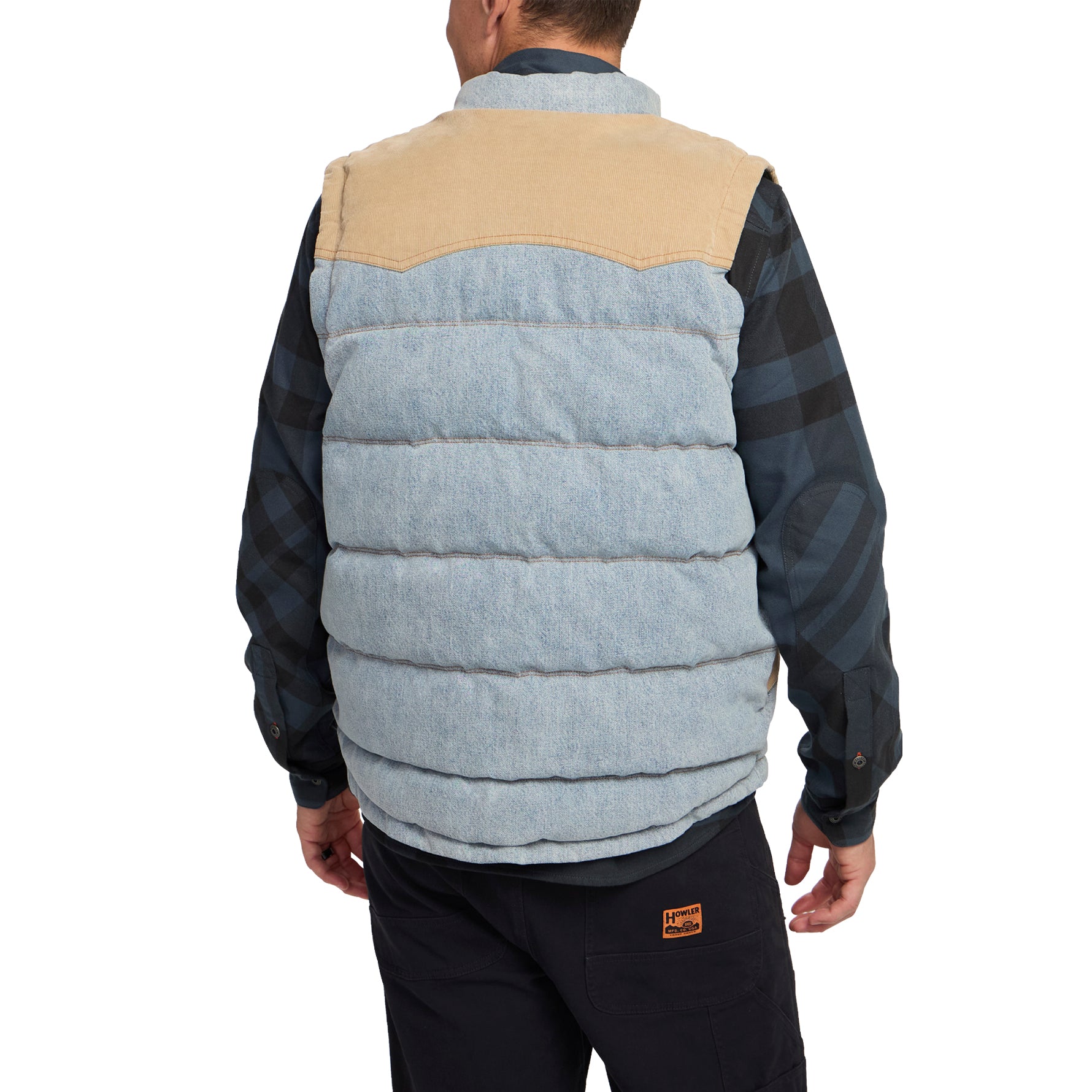 Denim Rounder Vest "Sky Denim Dirt"