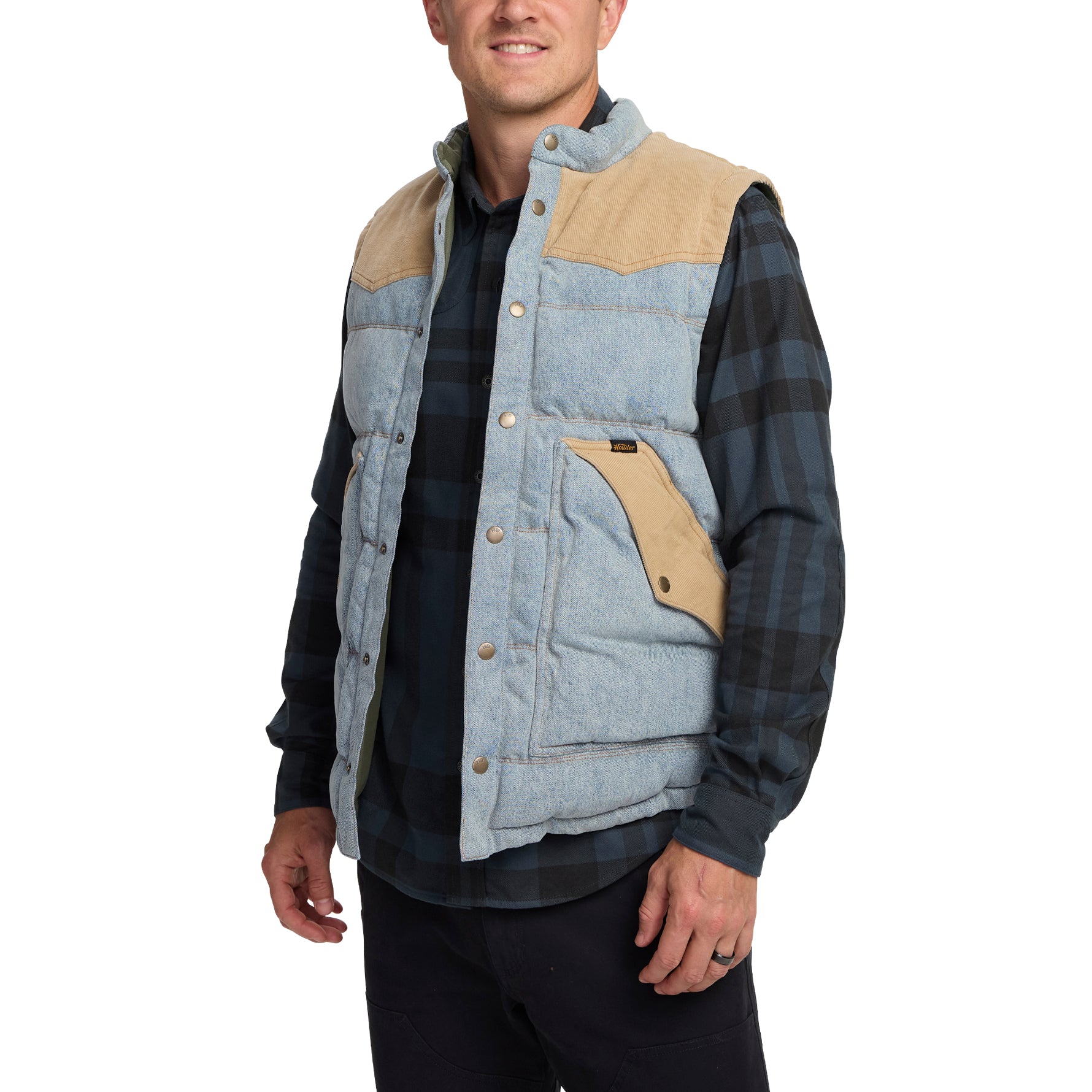 Denim Rounder Vest "Sky Denim Dirt"