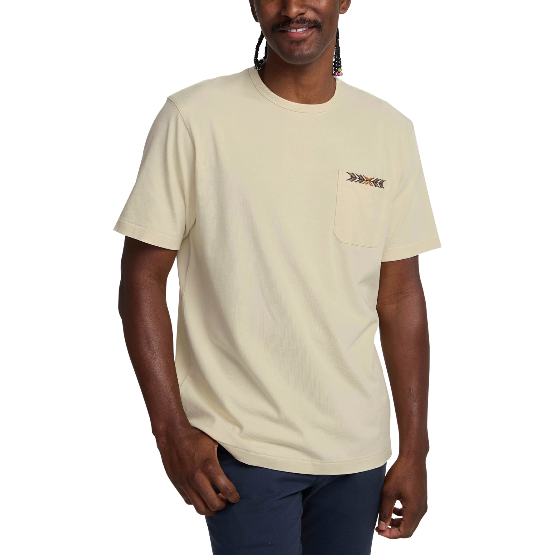 Spectrum Pocket Tee "Bone White"