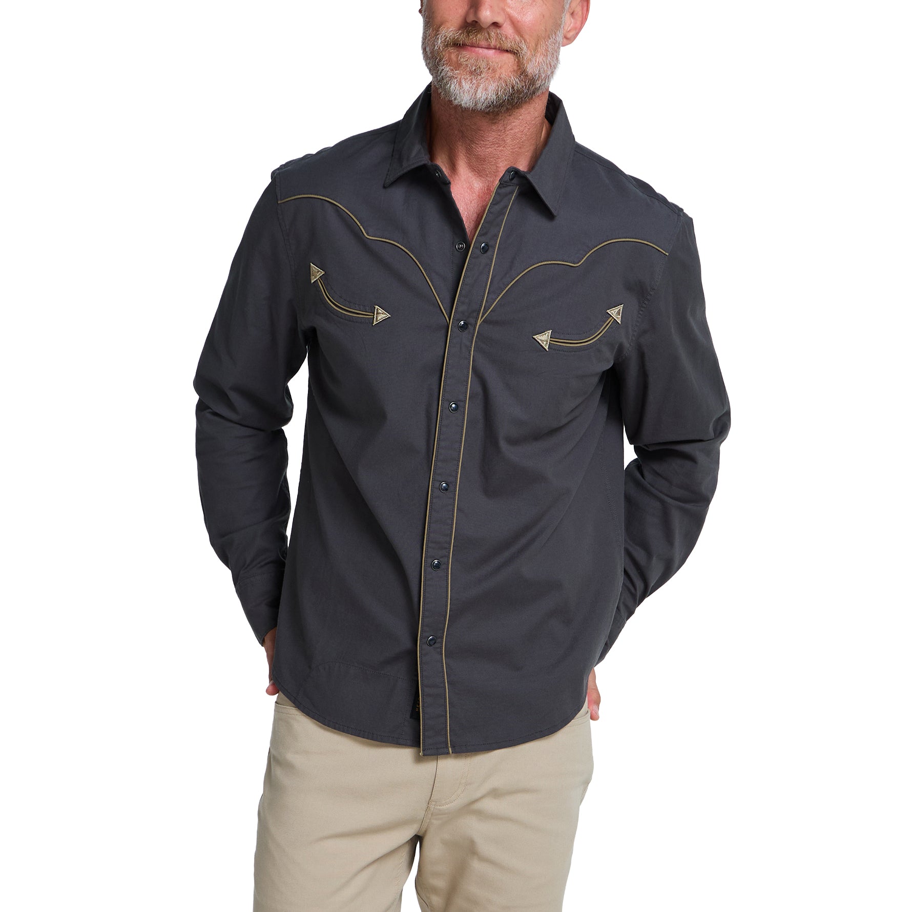 Broncbuster Longsleeve Snapshirt "Moonless Night"