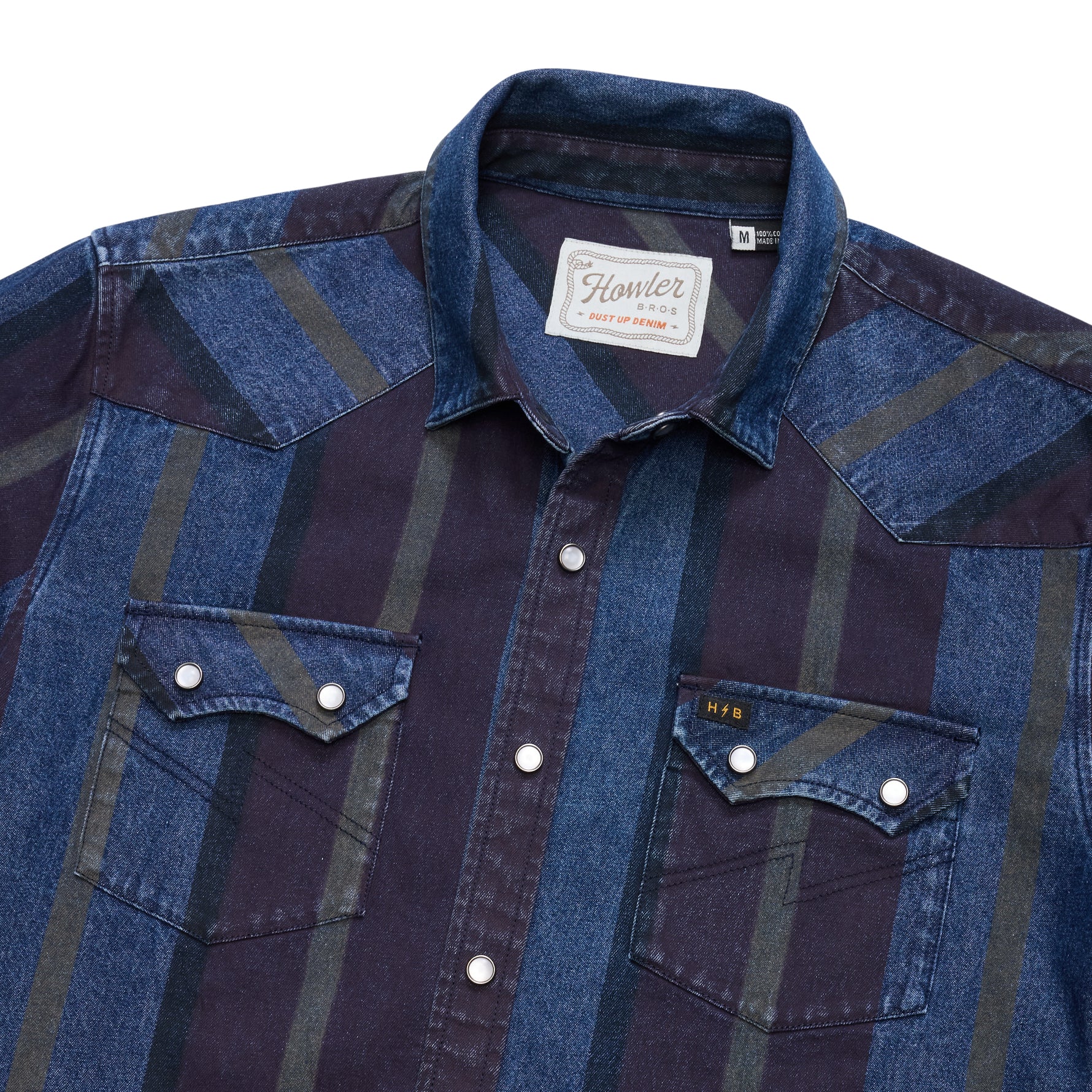 Dust Up Denim "'Eggplant Driver Stripe"