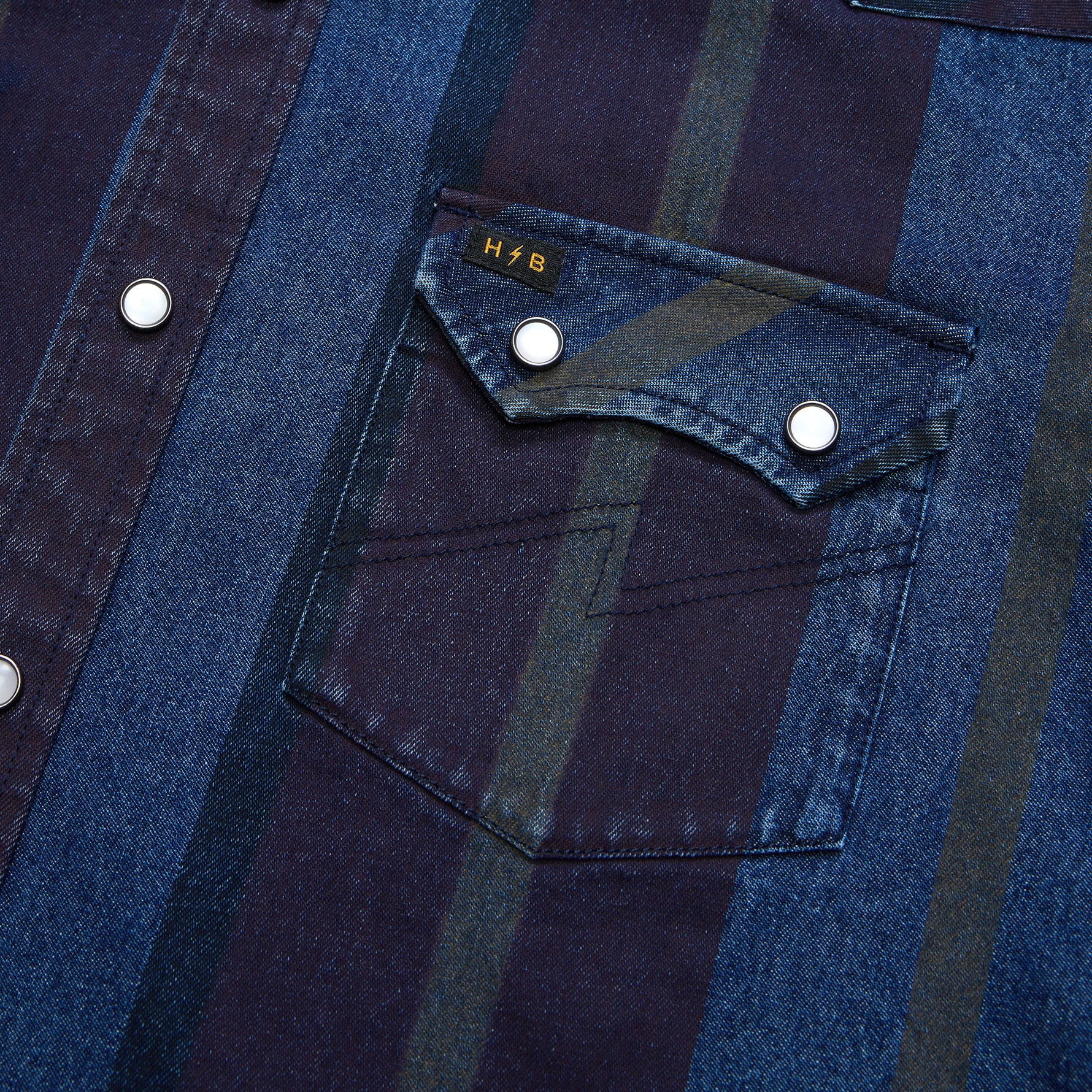 Dust Up Denim "'Eggplant Driver Stripe"