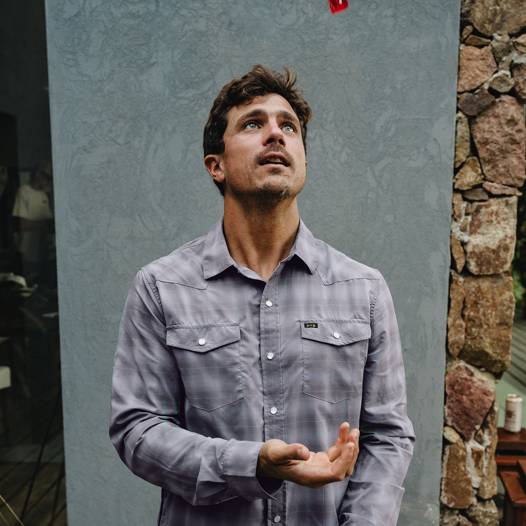 H Bar B Tech Longsleeve "Kent Plaid Tradewinds"