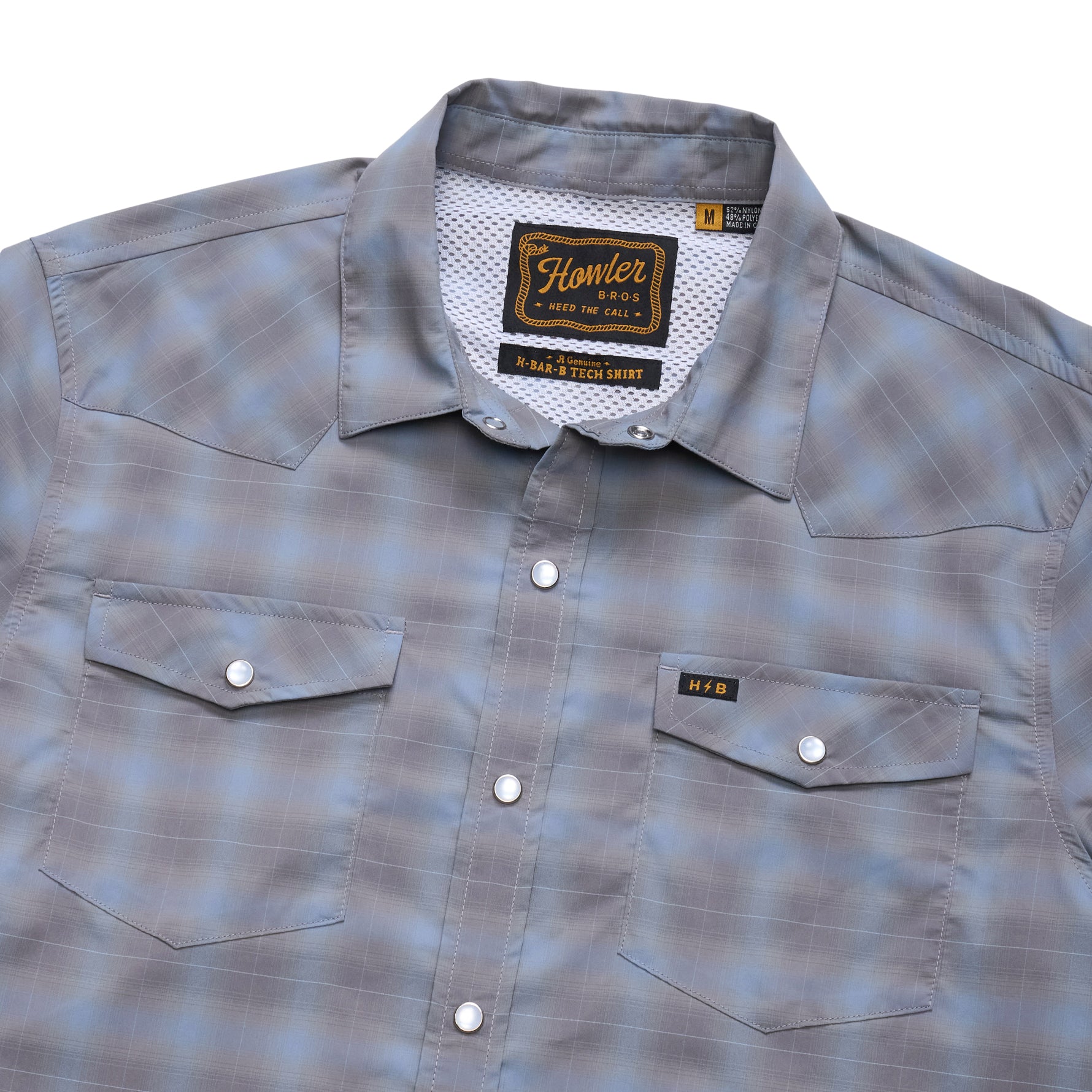 H Bar B Tech Longsleeve "Kent Plaid Tradewinds"