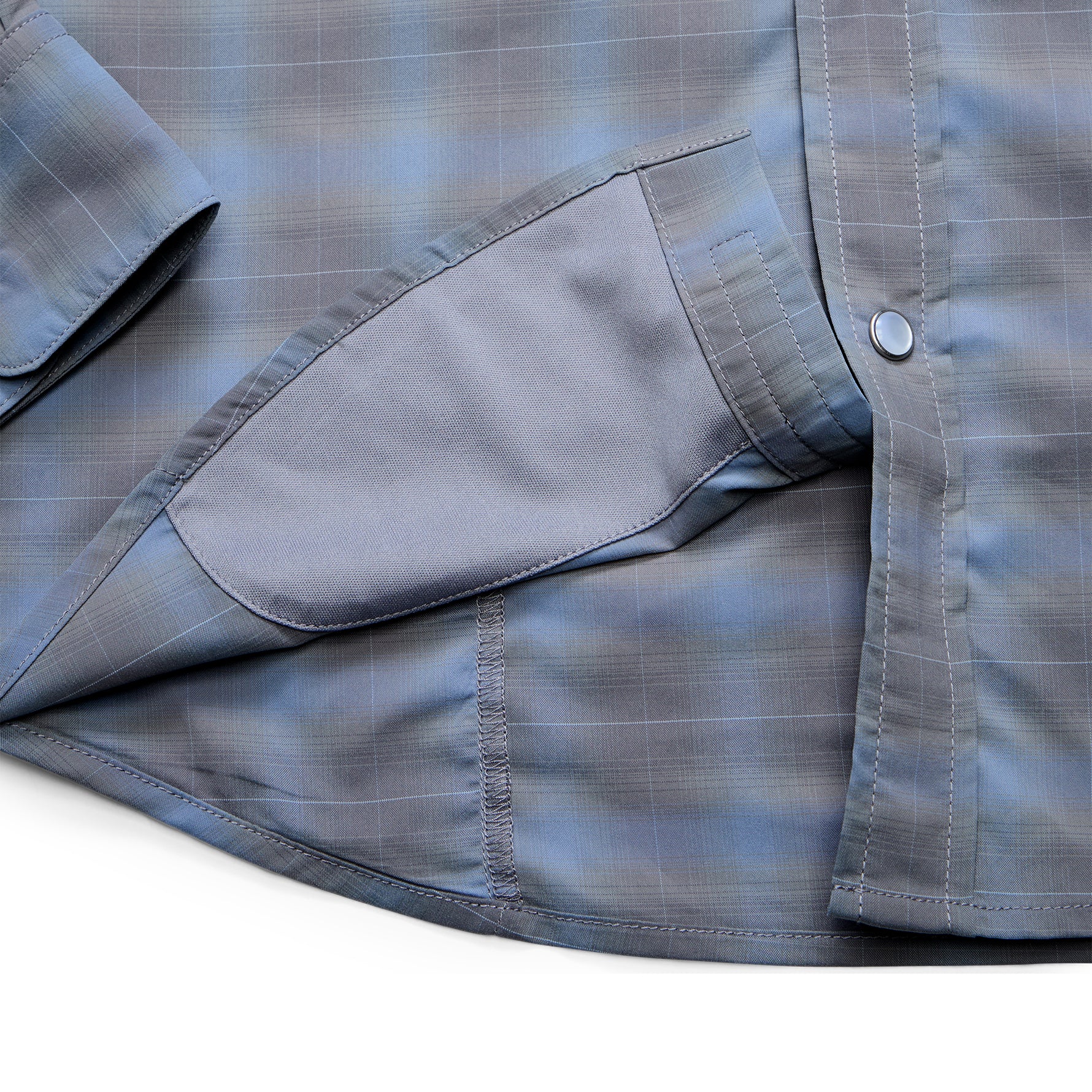 H Bar B Tech Longsleeve "Kent Plaid Tradewinds"