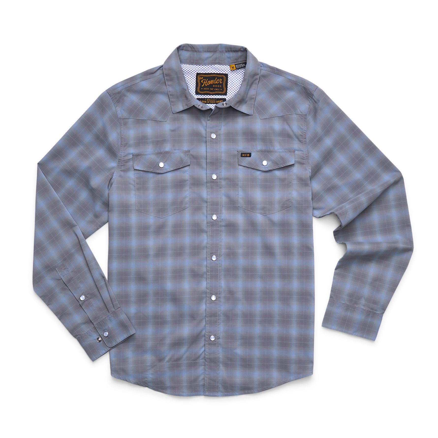 H Bar B Tech Longsleeve "Kent Plaid Tradewinds"
