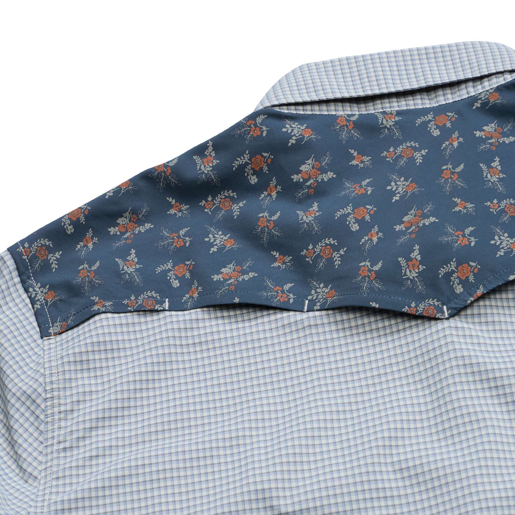 H Bar B Tech Longsleeve "Rancher Floral Smoke Blue"