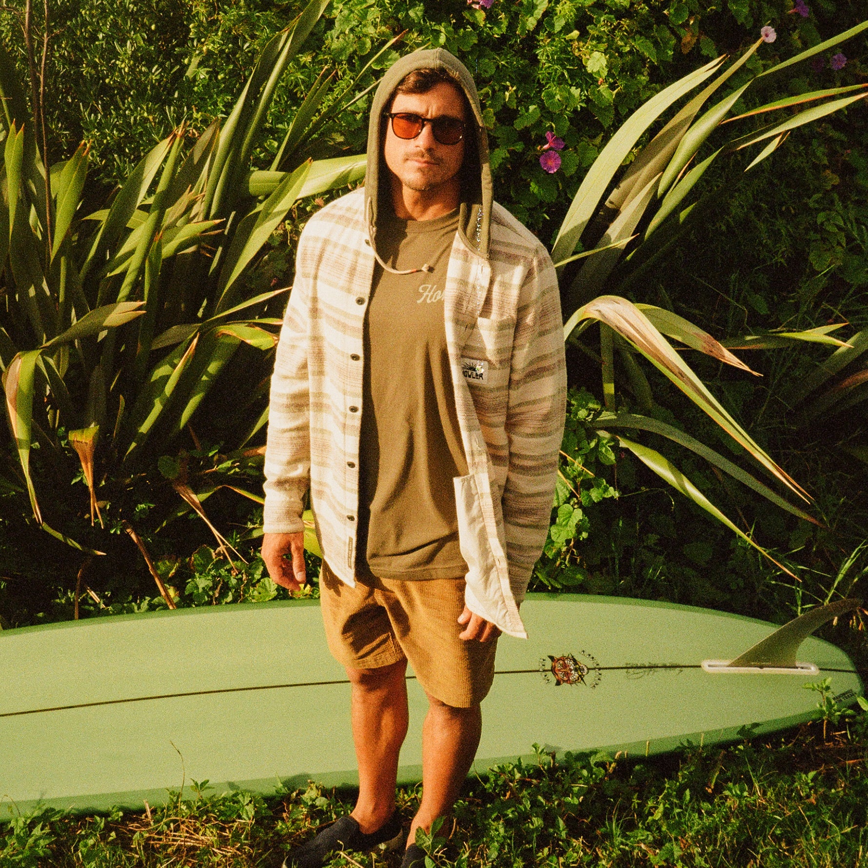 Salvo Hooded Sweatshirt "Pathway Stripe Dawn"