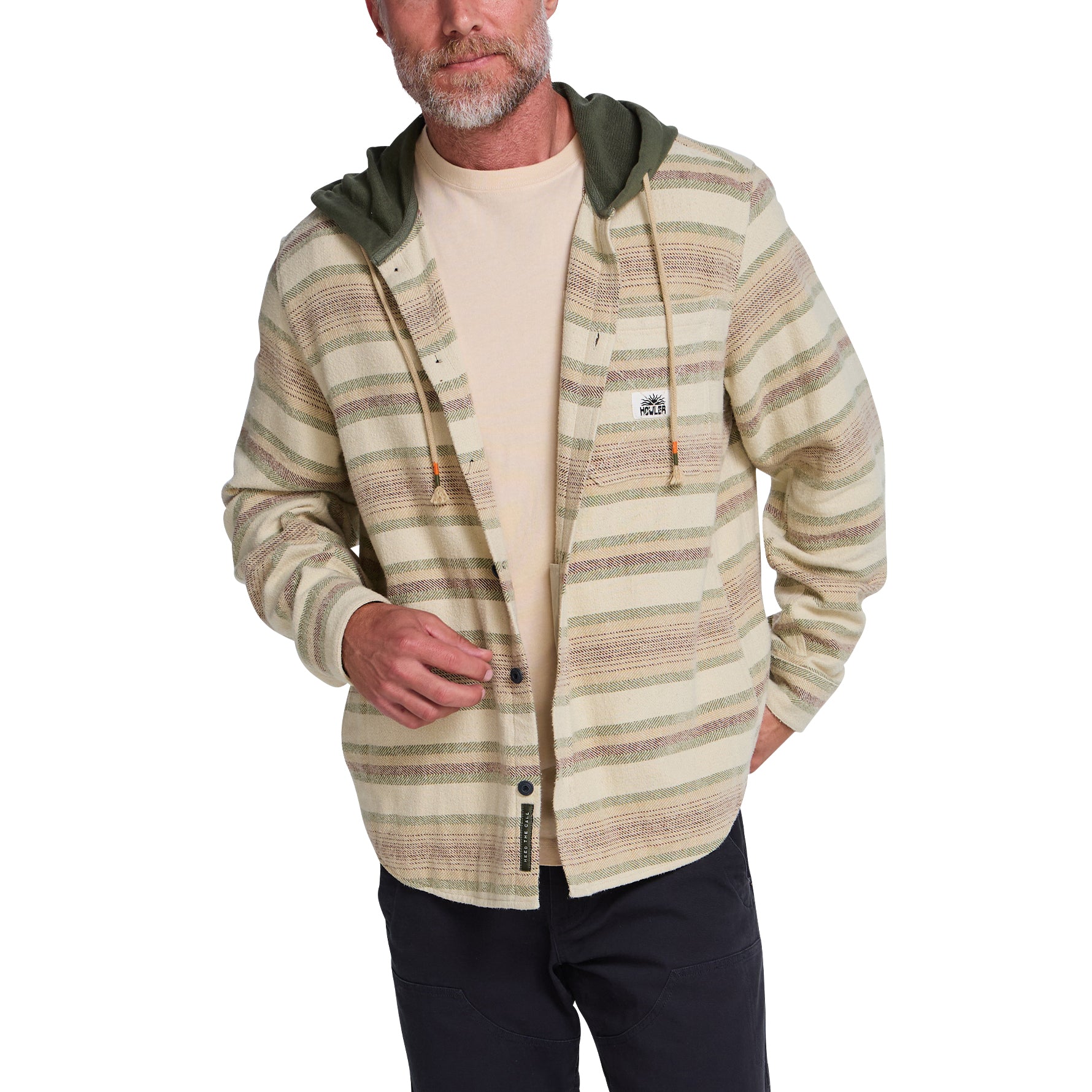 Salvo Hooded Sweatshirt "Pathway Stripe Dawn"