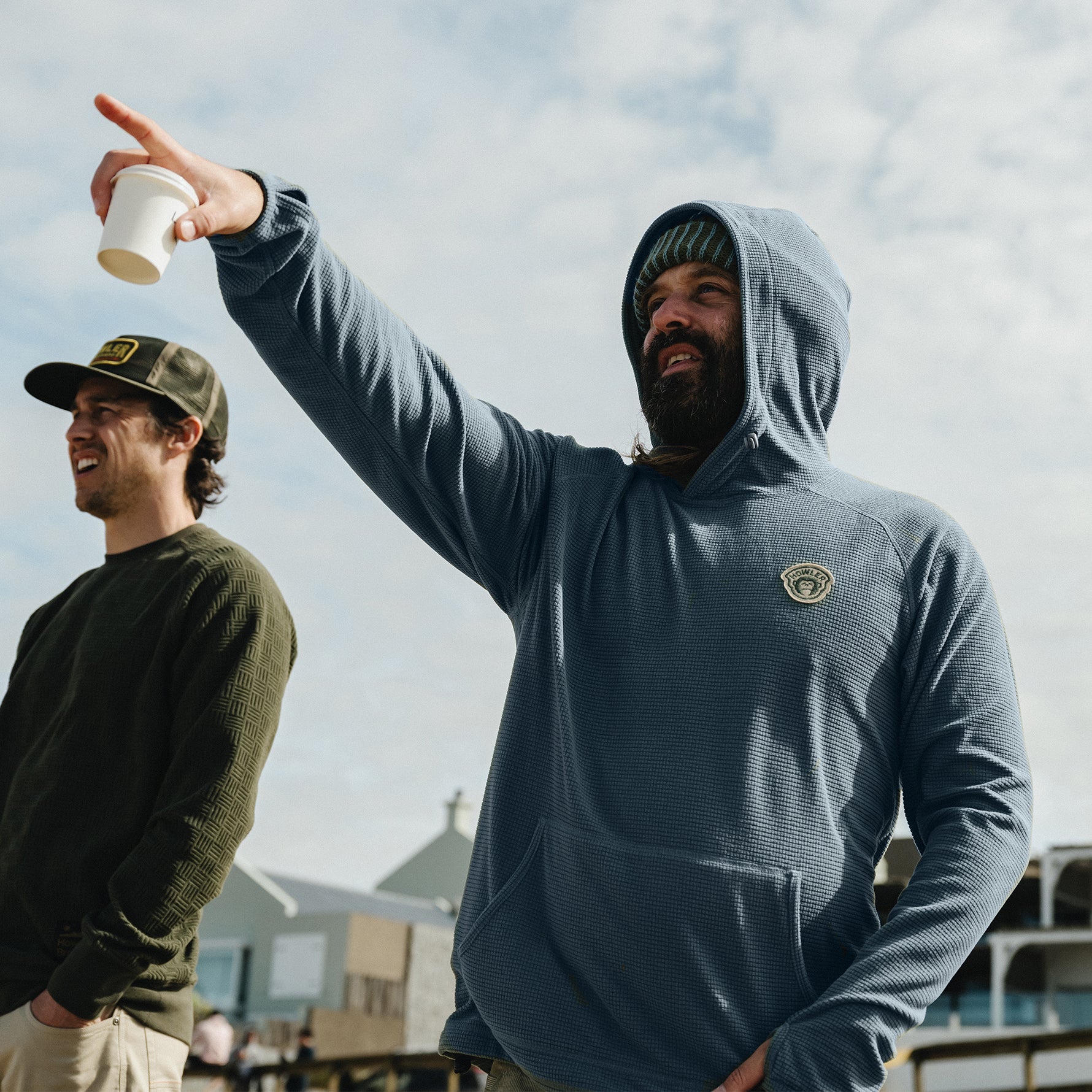 Palo Duro Fleece Hoodie "Stormy Sea"