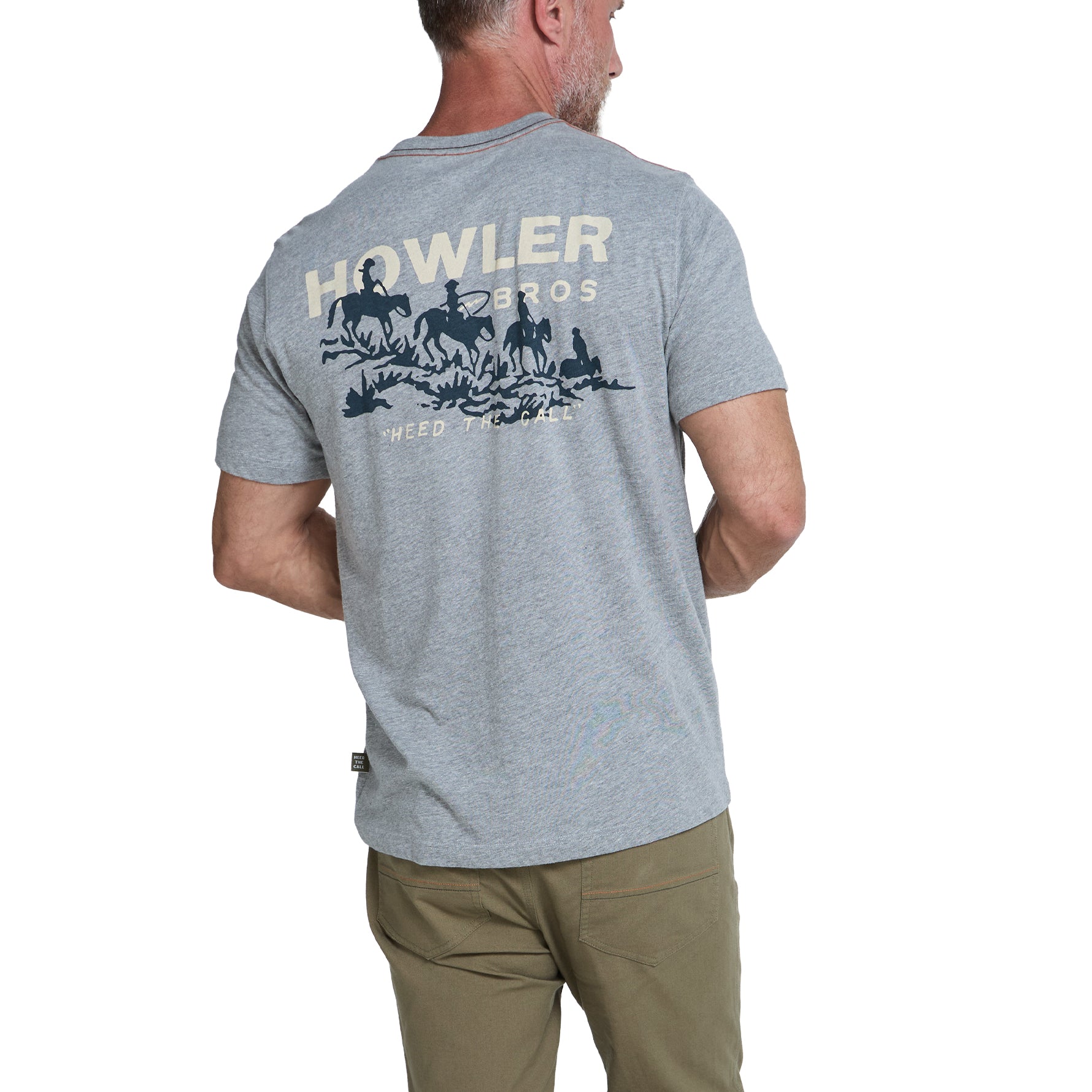 Pocket T-shirt "Posse's Return Heather Grey"
