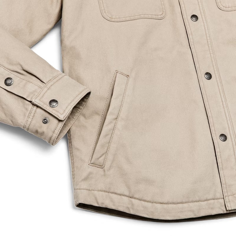 Fleece Lined Jac-Shirt "Grey/ Khaki"