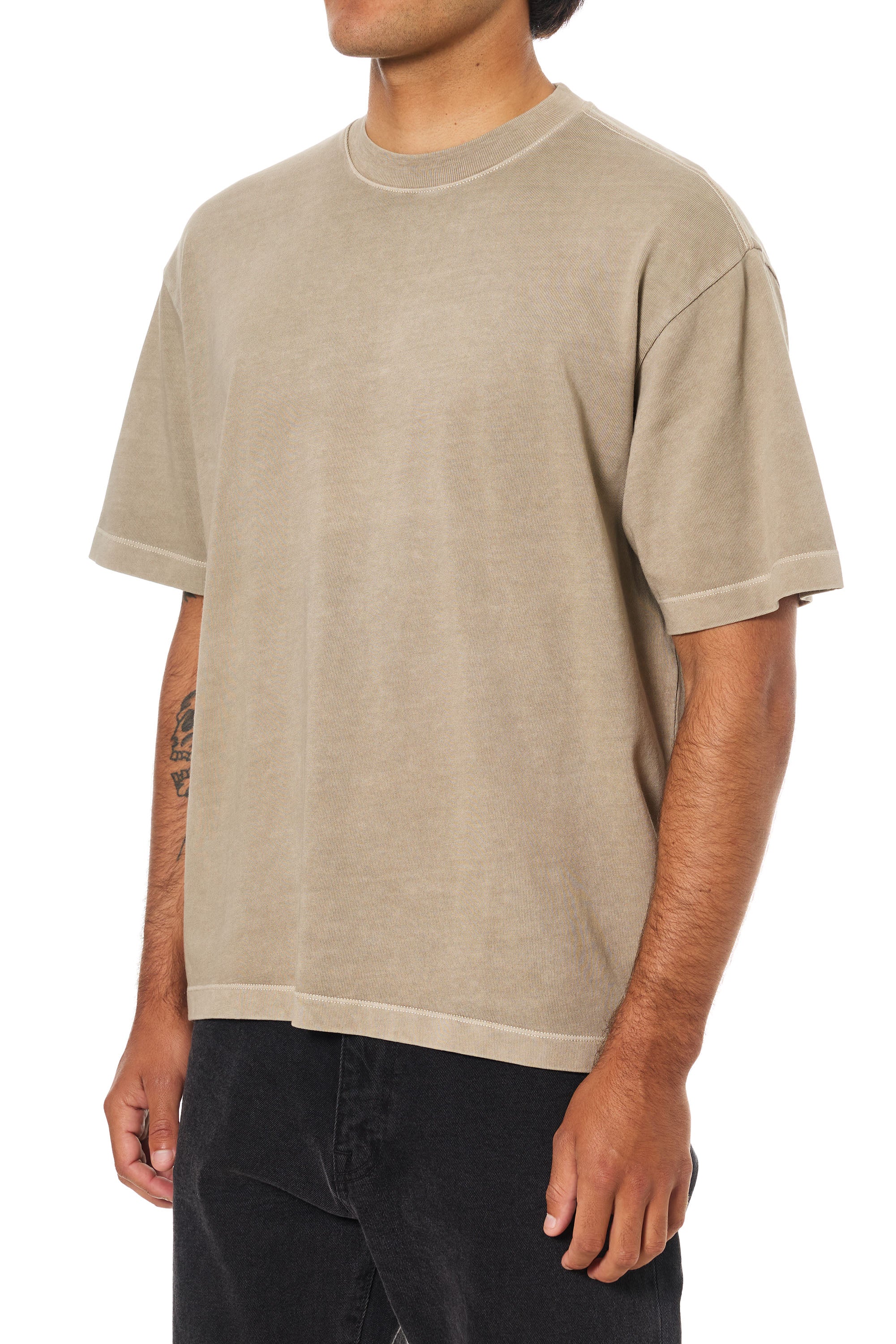 Box Fit Heritage Tee "Vintage Khaki"