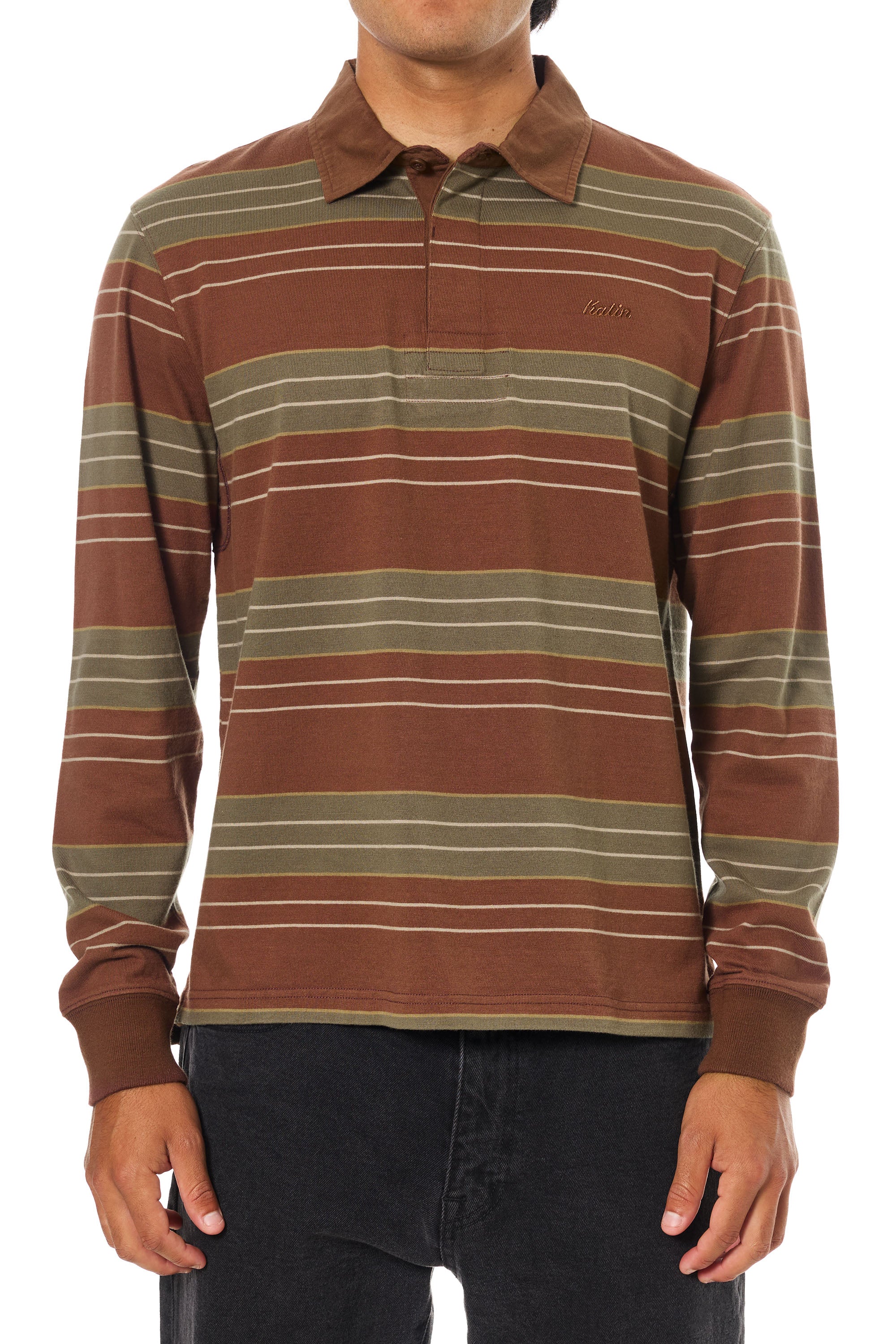 Greg LS Rugby Polo "Mahogany"