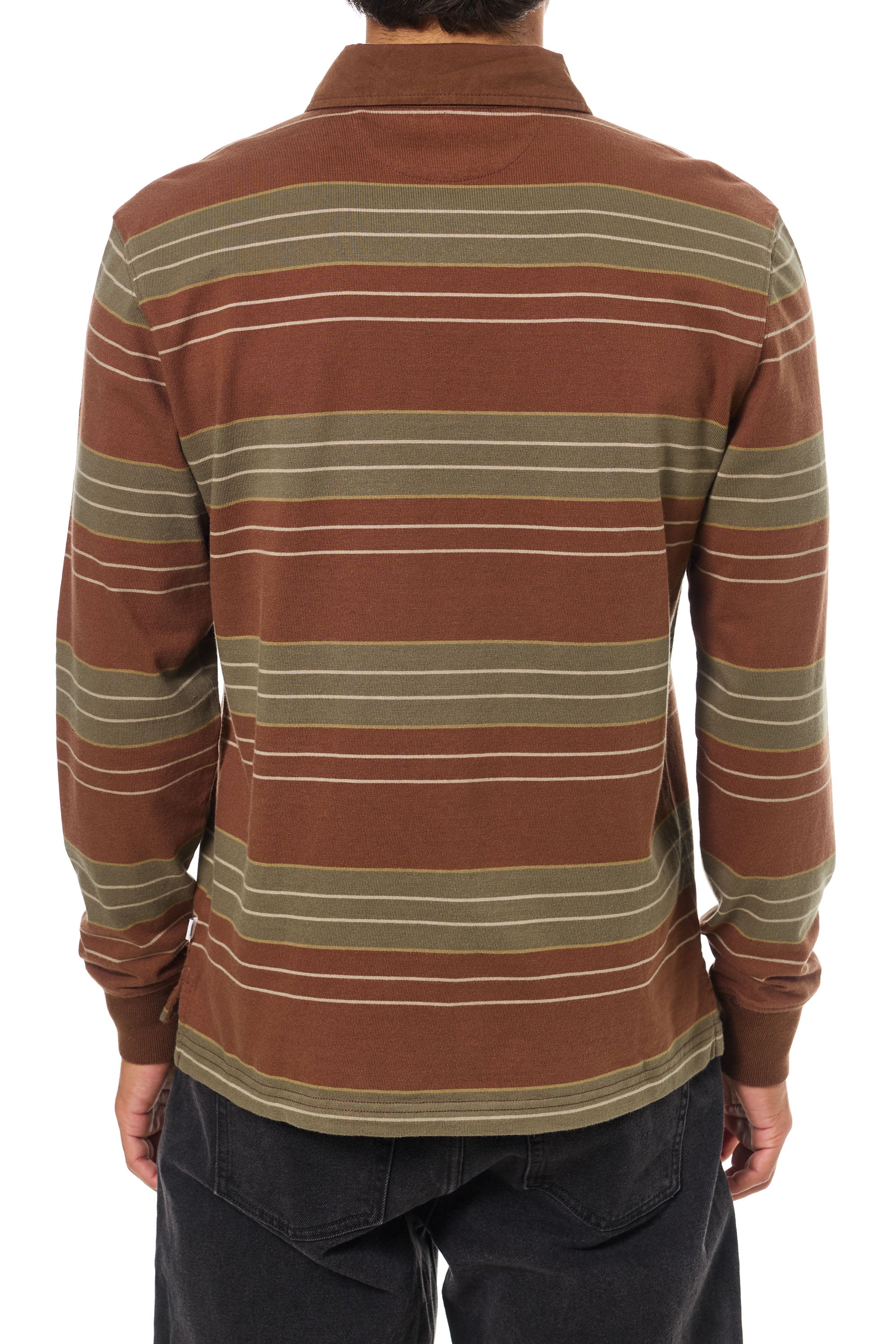 Greg LS Rugby Polo "Mahogany"