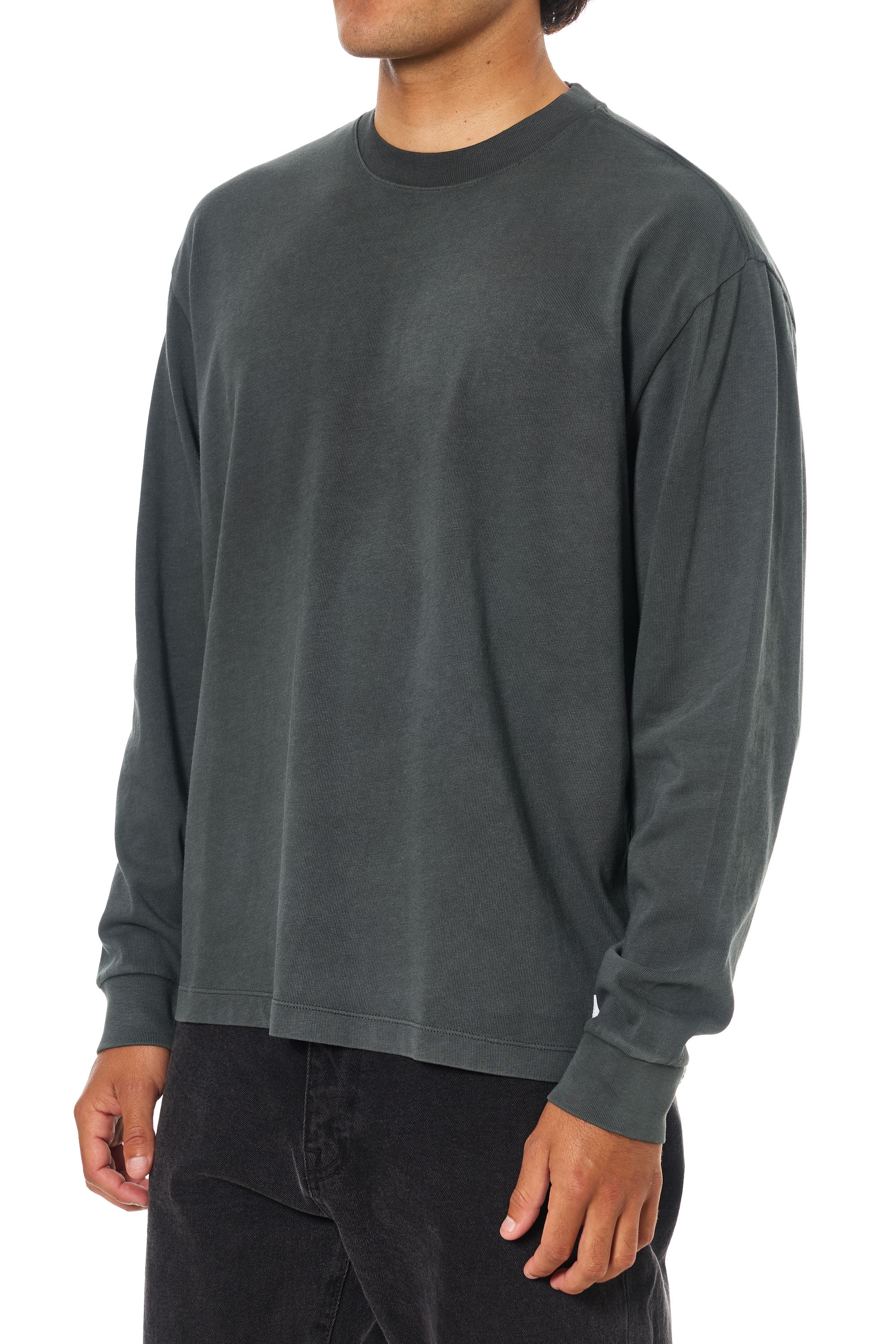 Heritage Box Fit LS Tee "Black Wash"