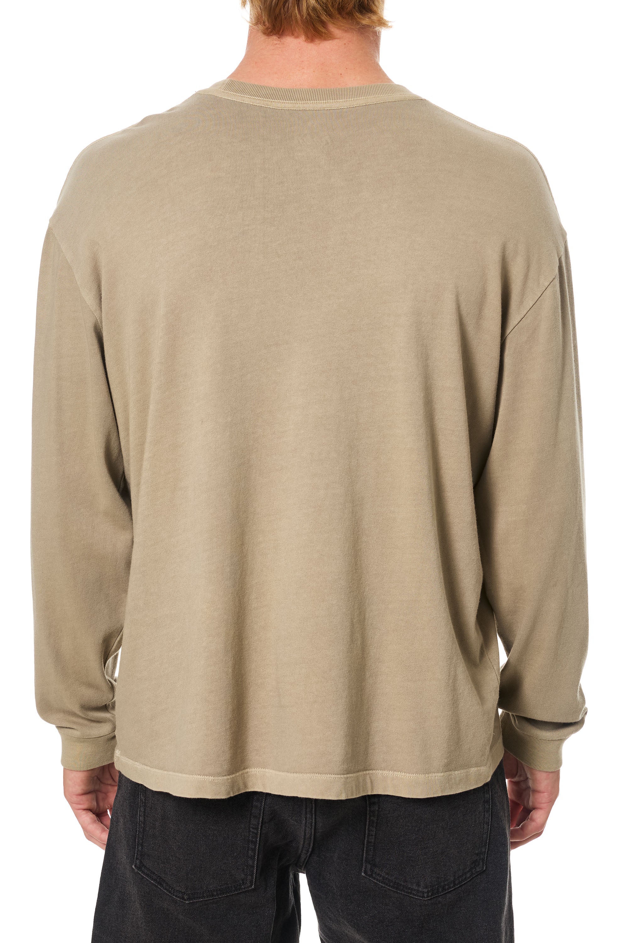 Heritage Box Fit LS Tee "Vintage Khaki"