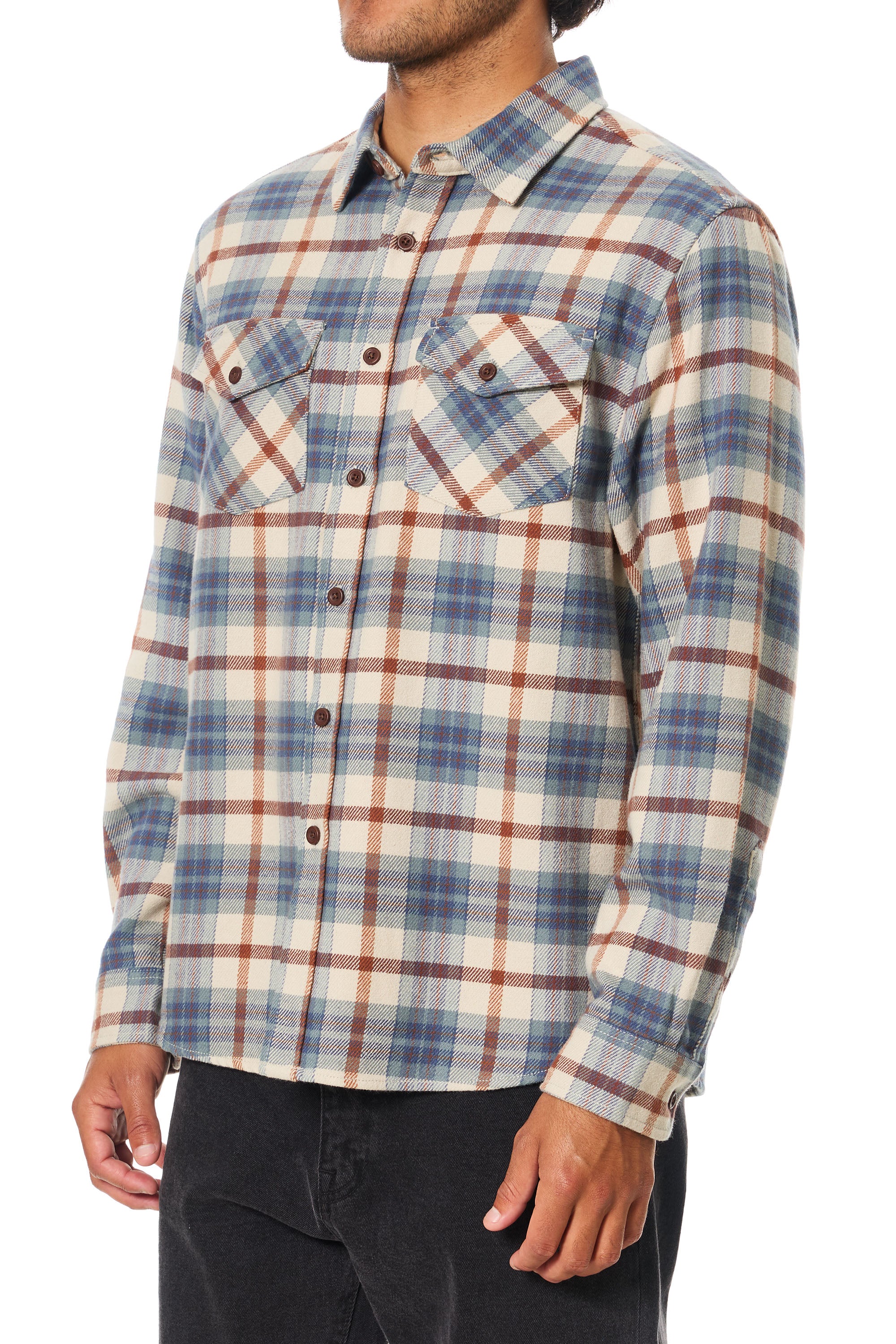 Sierra Flannel "Dusty Blue"