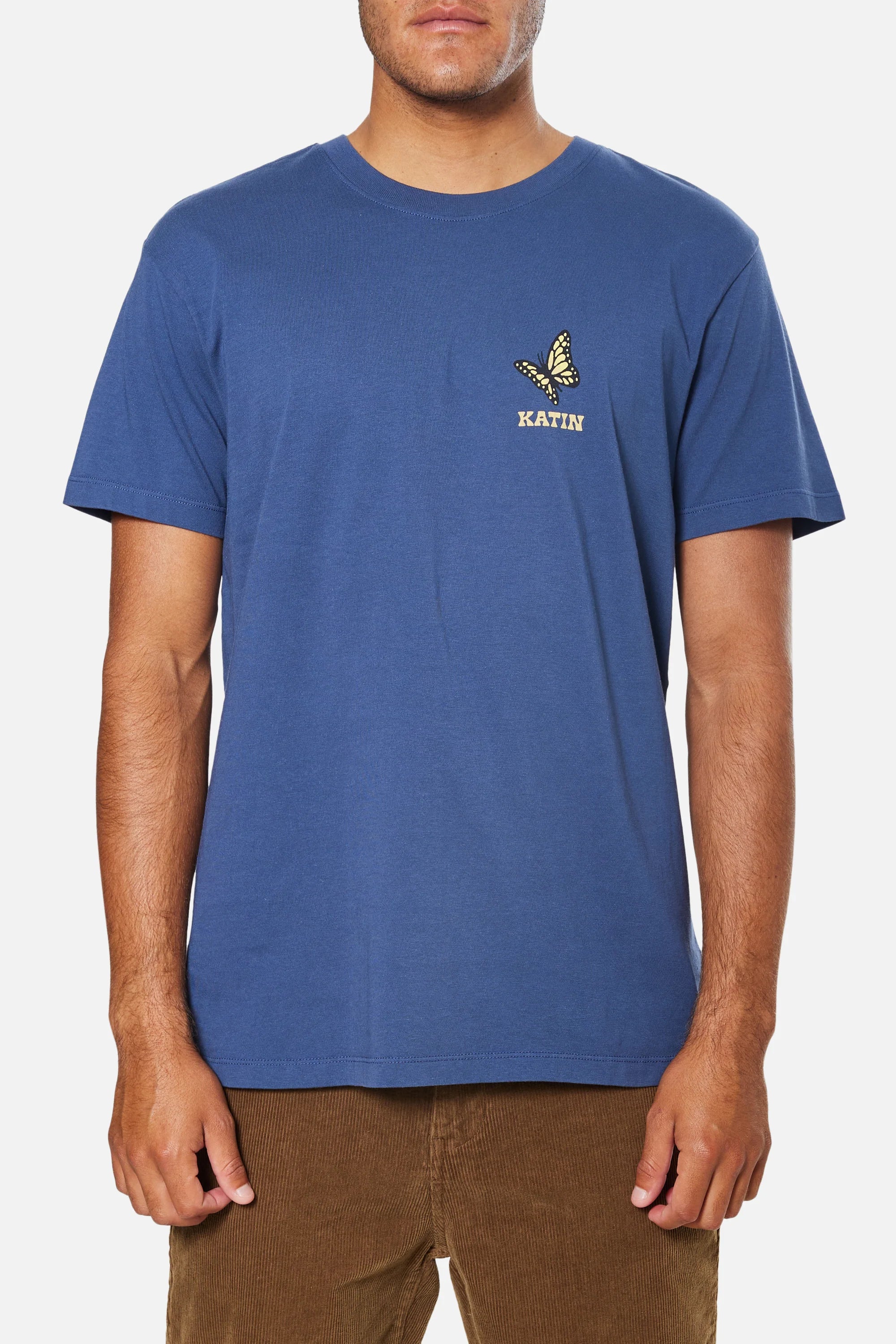 Monarch Tee "Washed Blue"