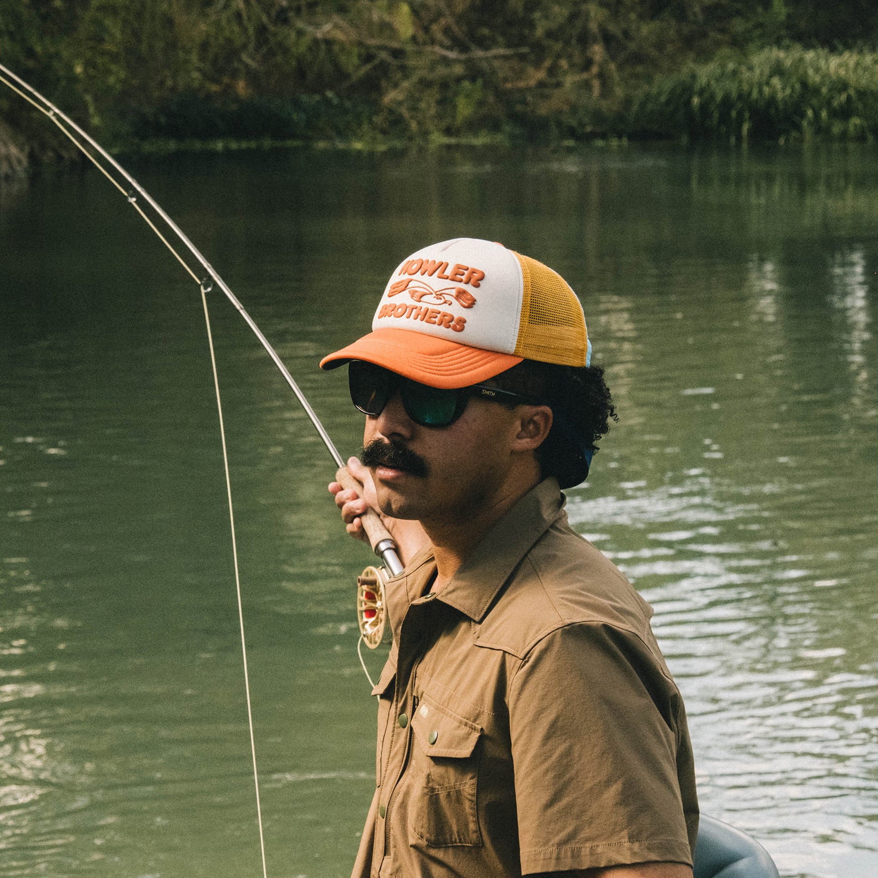 Lone Gull Hat "Bold Orange"