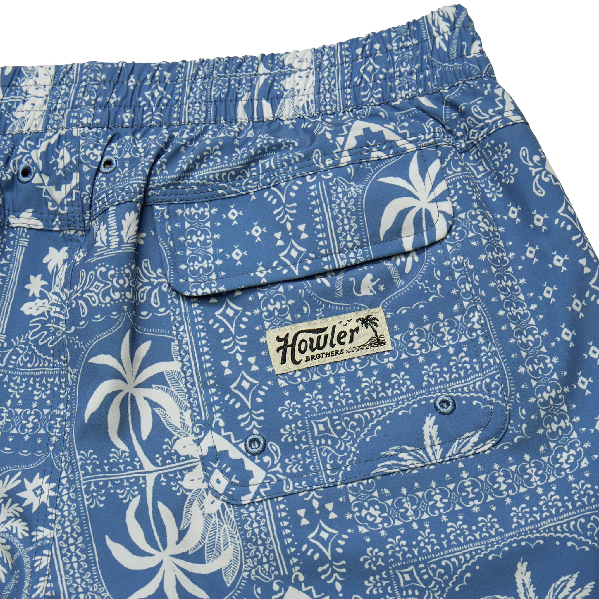 Deep Set Boardshort "Palmetto Prophecy Storm Blue"