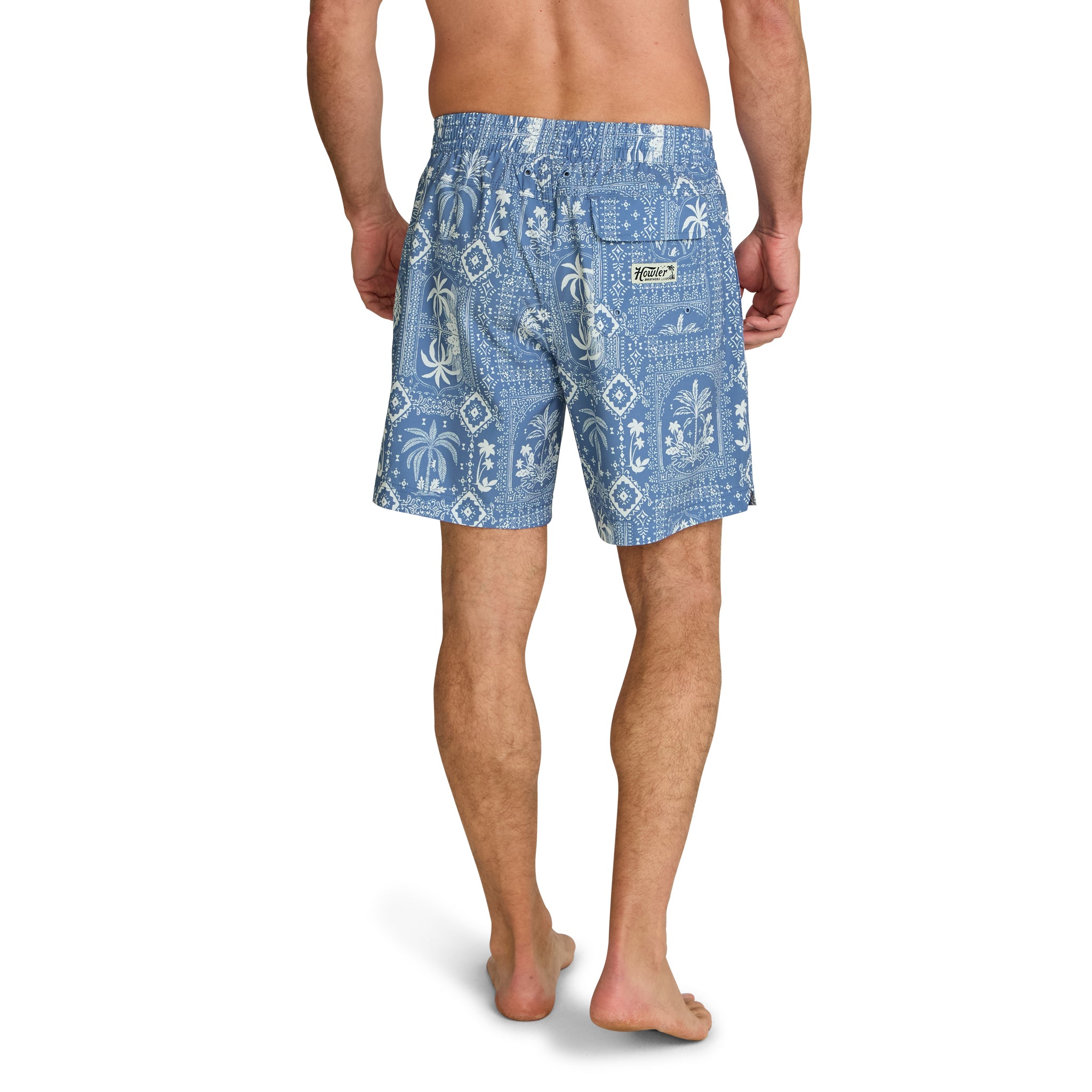 Deep Set Boardshort "Palmetto Prophecy Storm Blue"