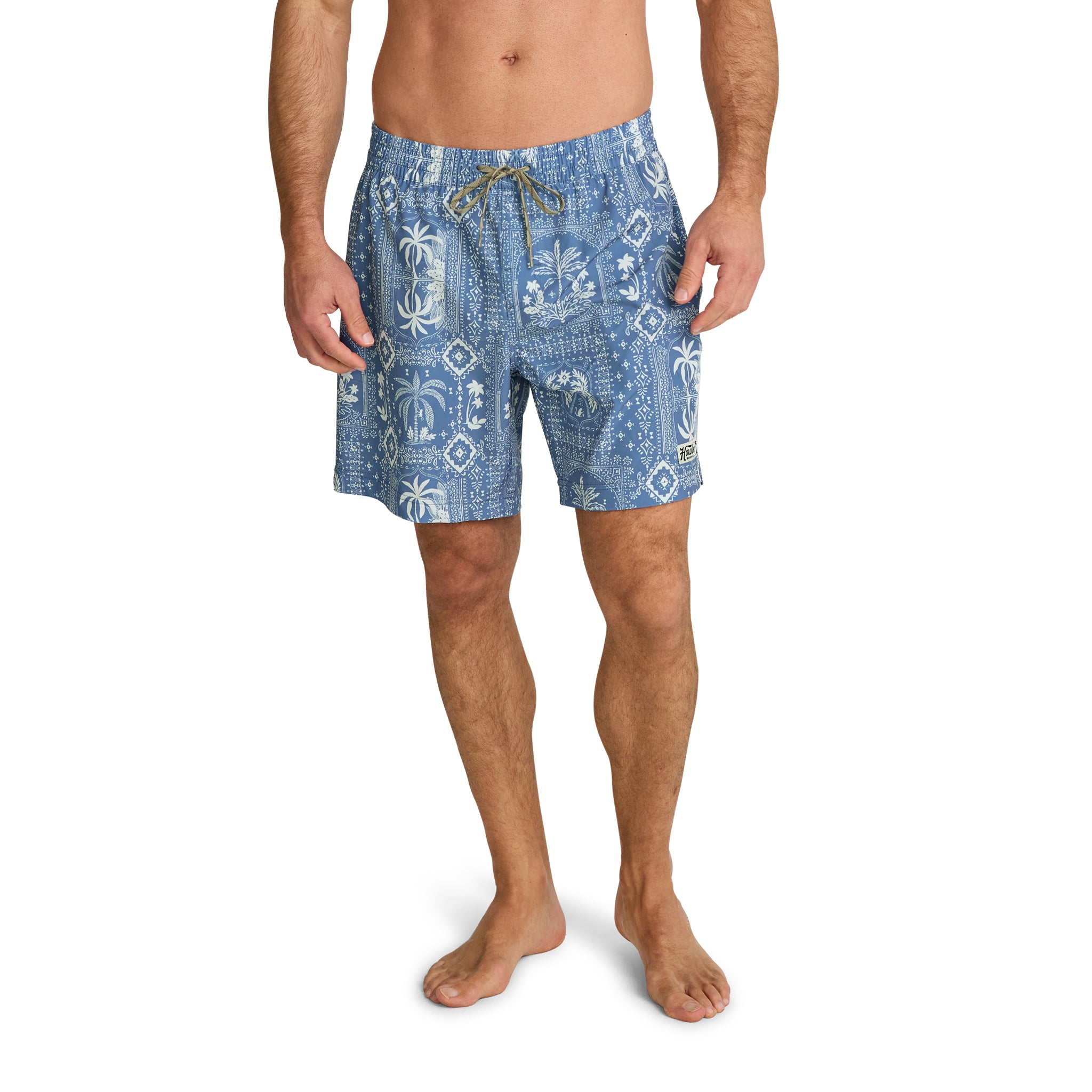 Deep Set Boardshort "Palmetto Prophecy Storm Blue"
