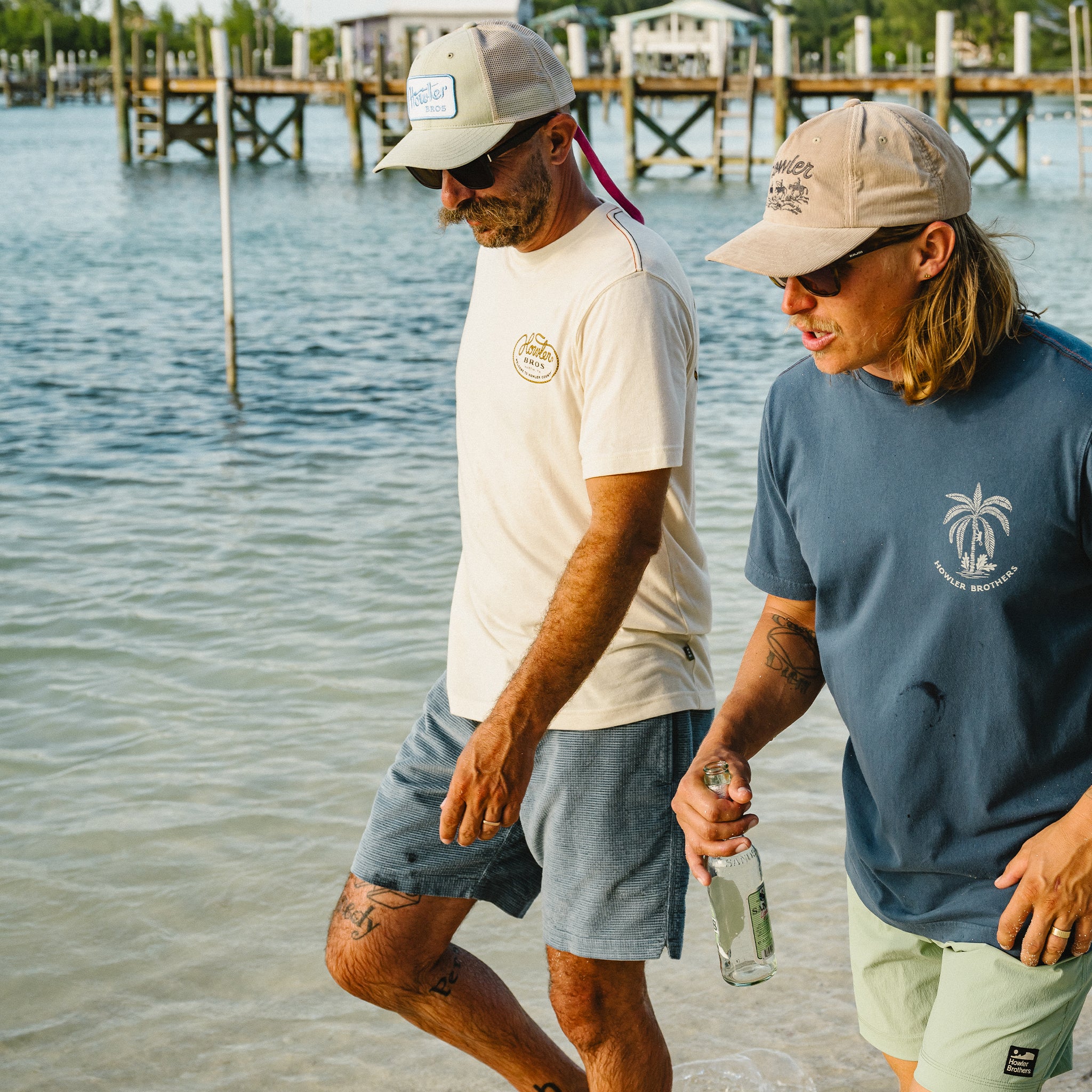 Pressure Drop Cord Shorts "Blue Mirage"