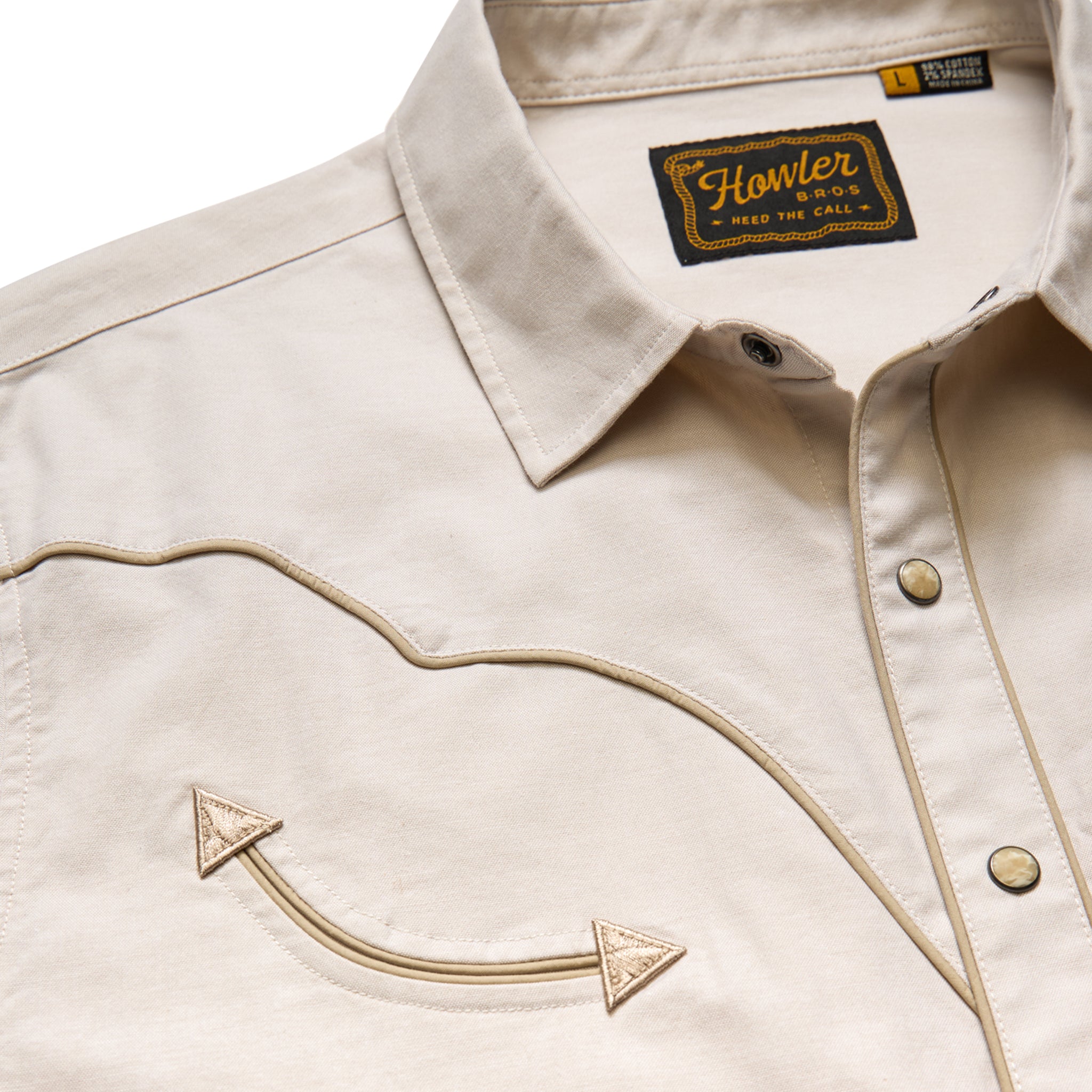 Broncbuster Snapshirt "Sand"