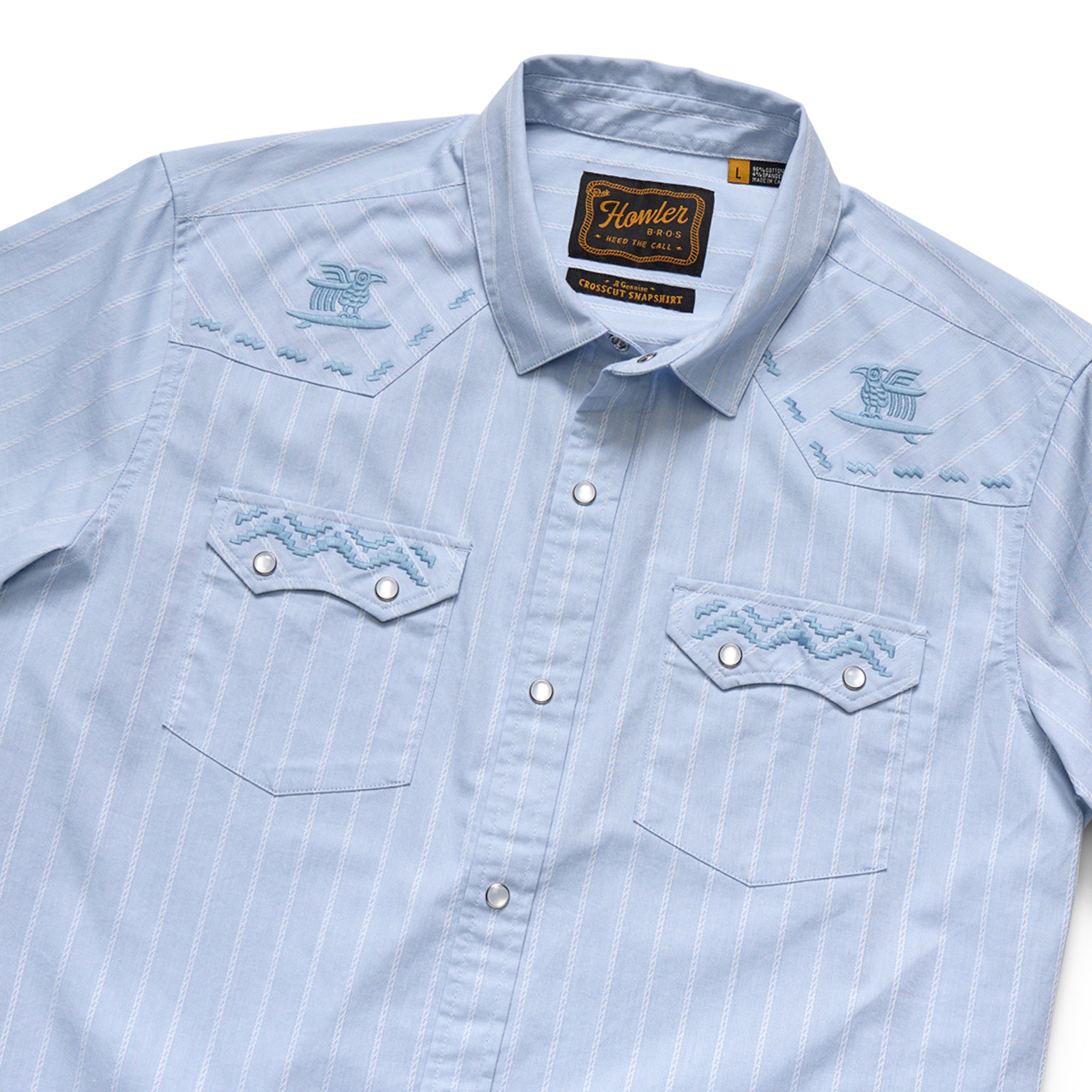 Crosscut Deluxe Snapshirt "Surfbird"