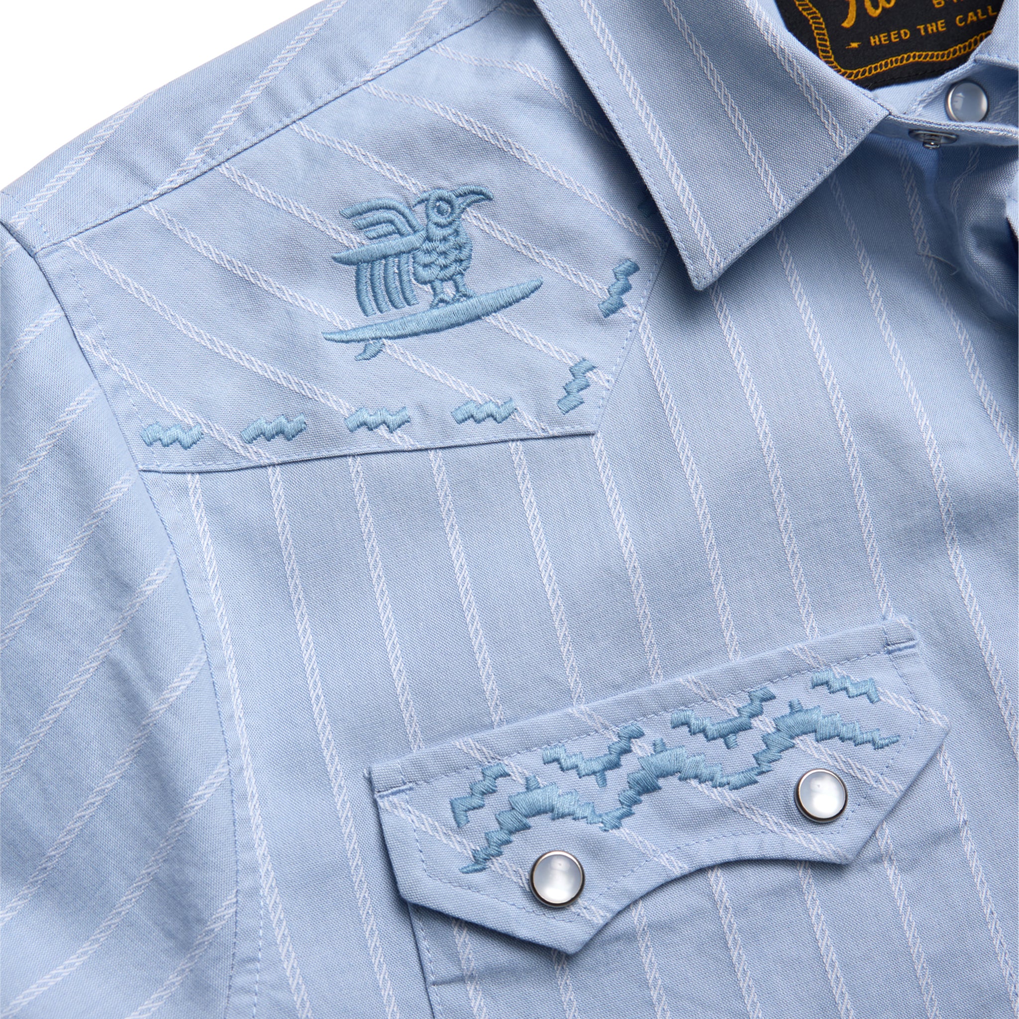 Crosscut Deluxe Snapshirt "Surfbird"